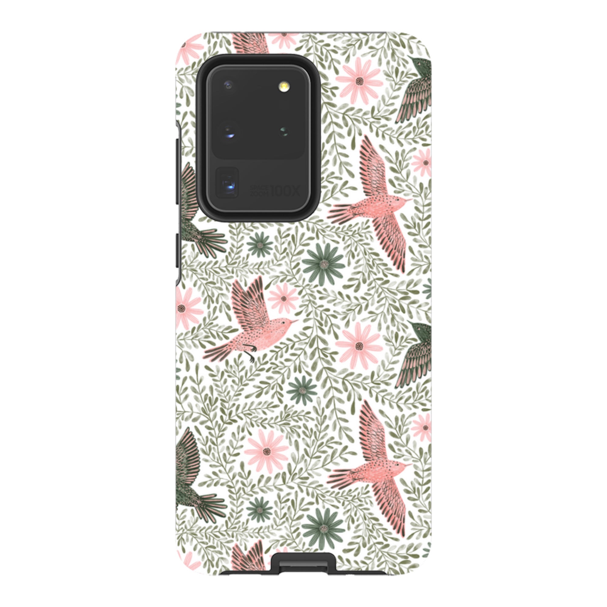 Samsung Tough Case - Bird Pattern Green By Lee Foster Wilson