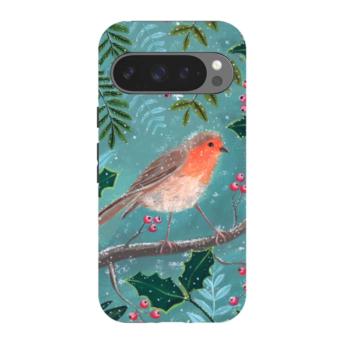 Google Tough Case - Christmas Robin By Mary Stubberfield