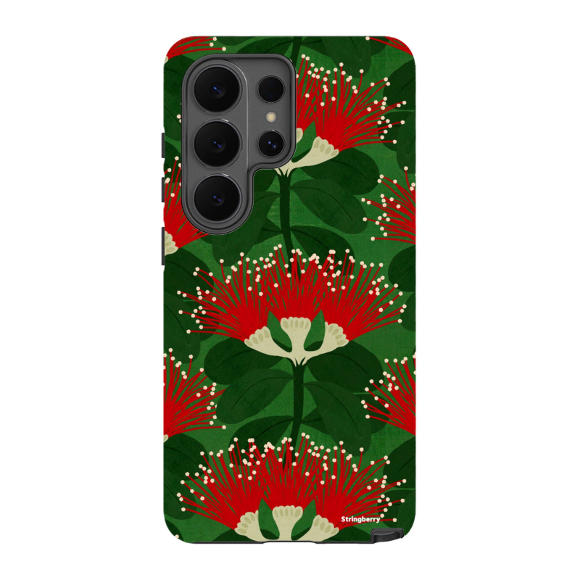 Samsung Tough Case - Pohutukawa Green And Red By Katherine Quinn