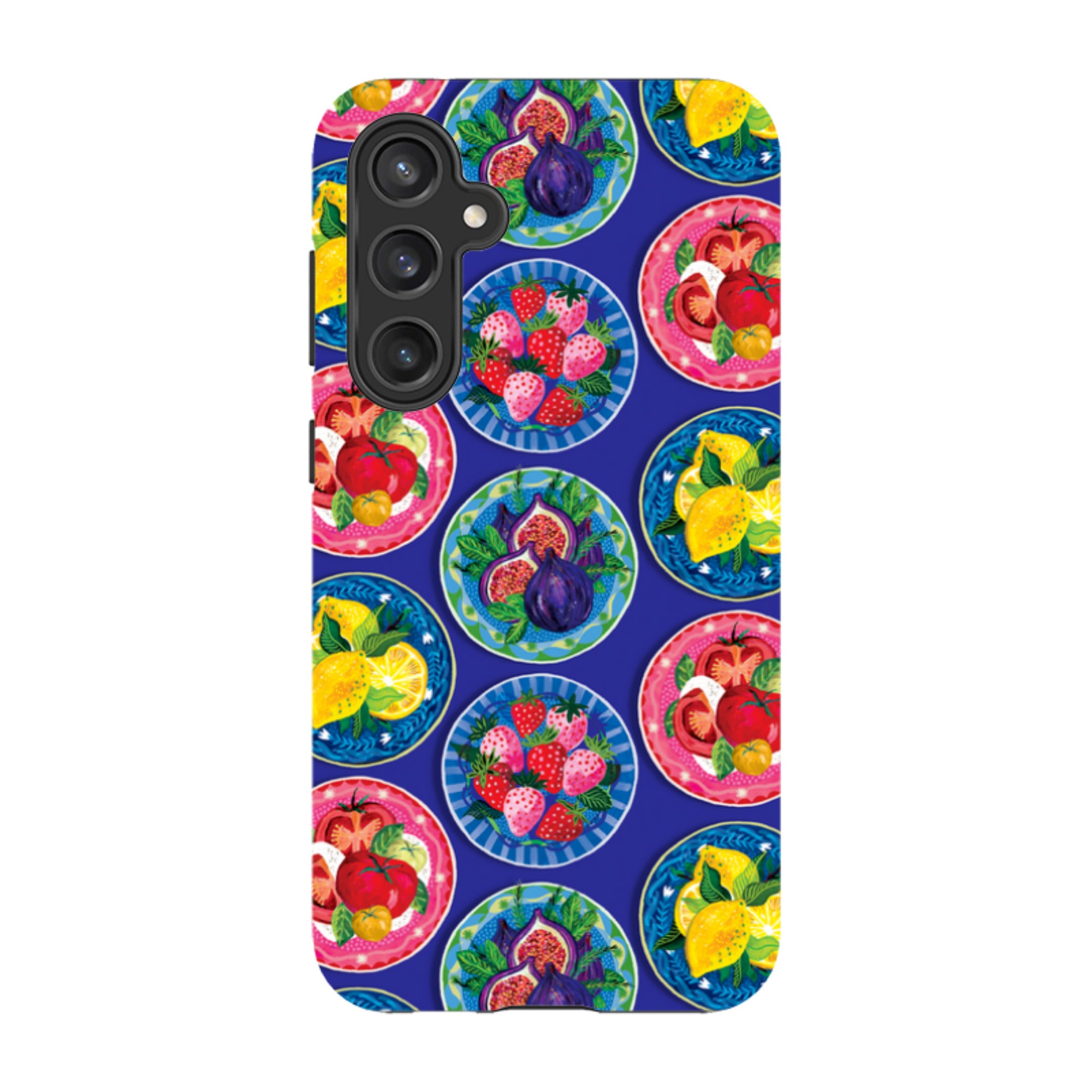 Samsung Tough  Case - Summer Plates Blue By Emma Frances Grant