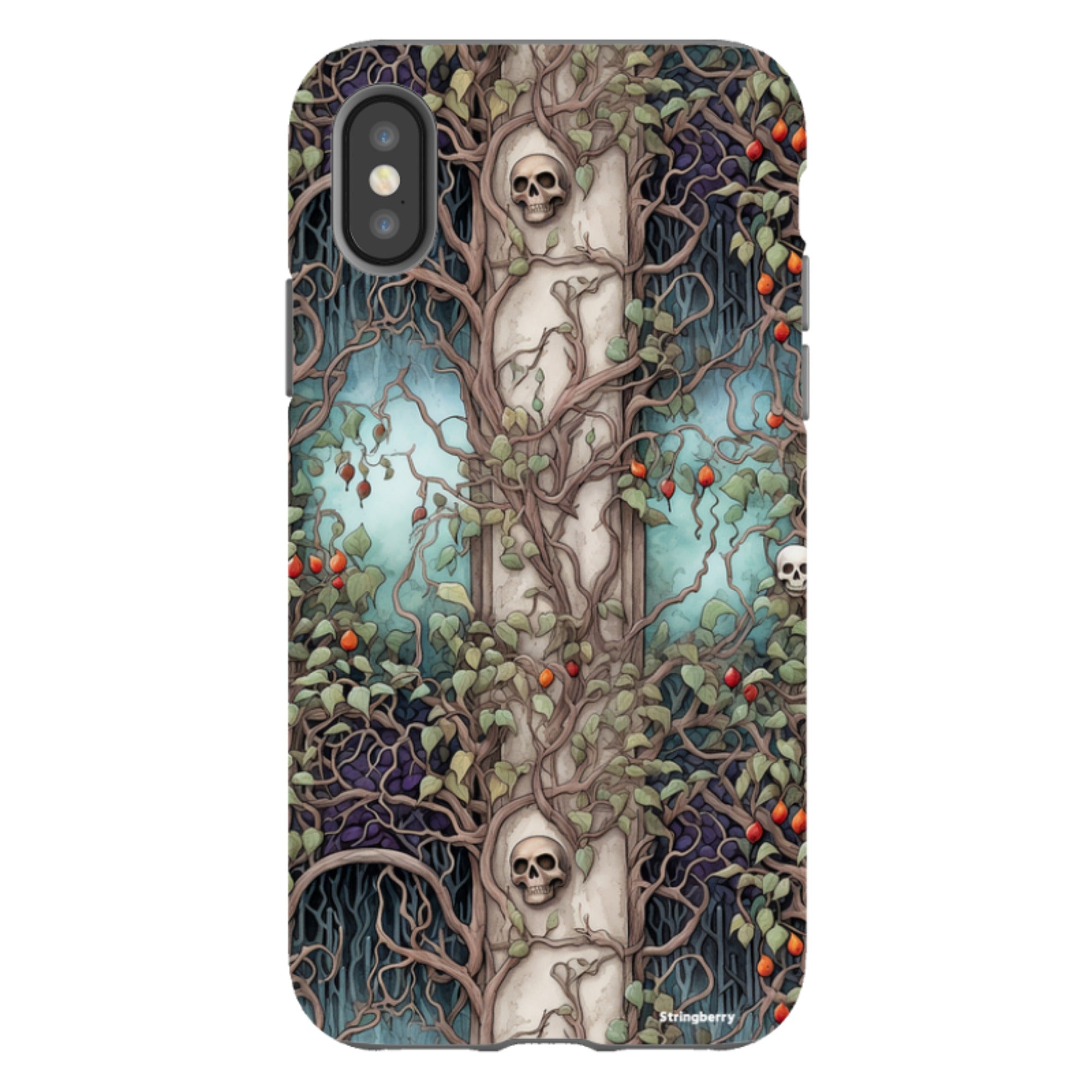 iPhone Tough Case - Skull Trees