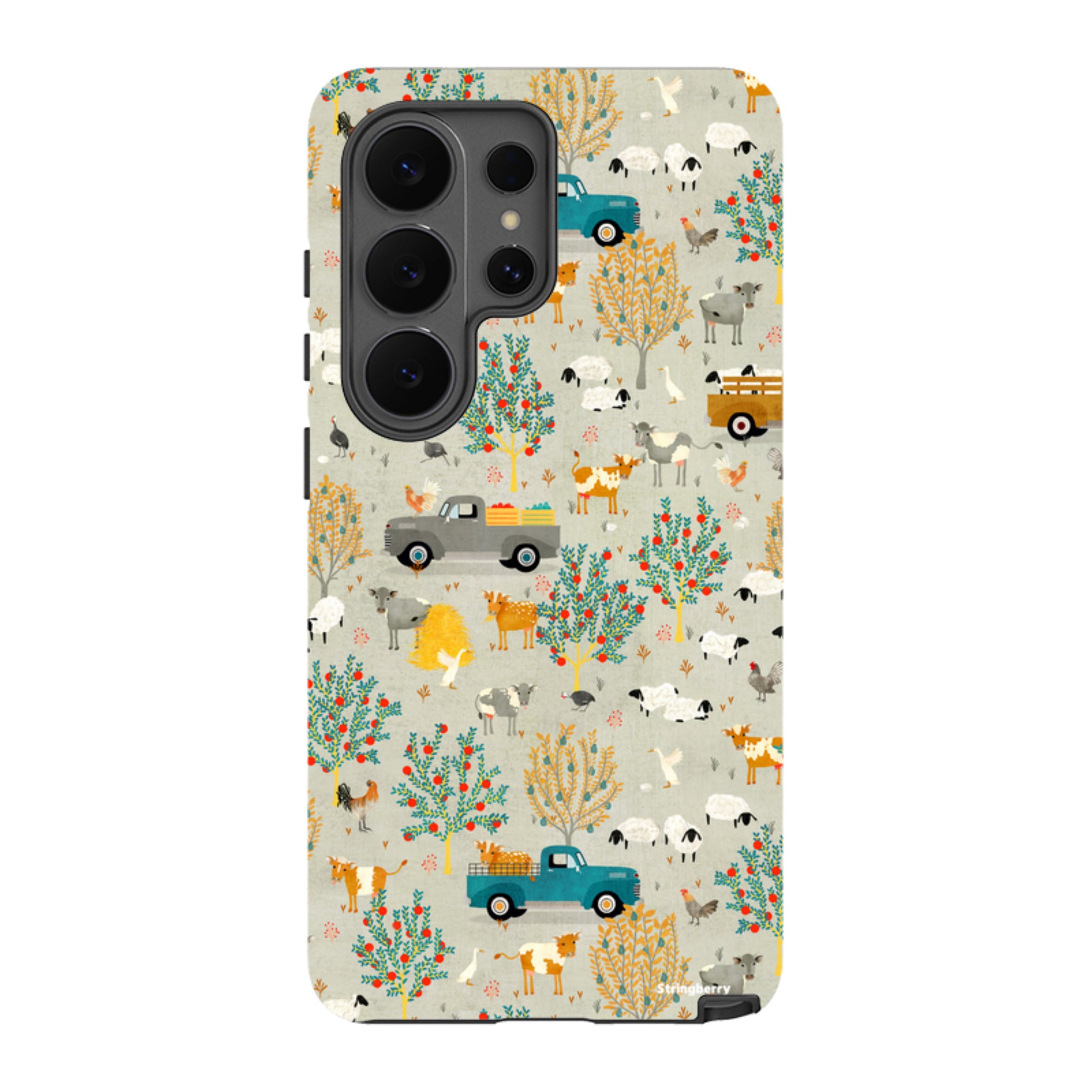 Samsung Tough Case - Farm Life Grey By Katherine Quinn