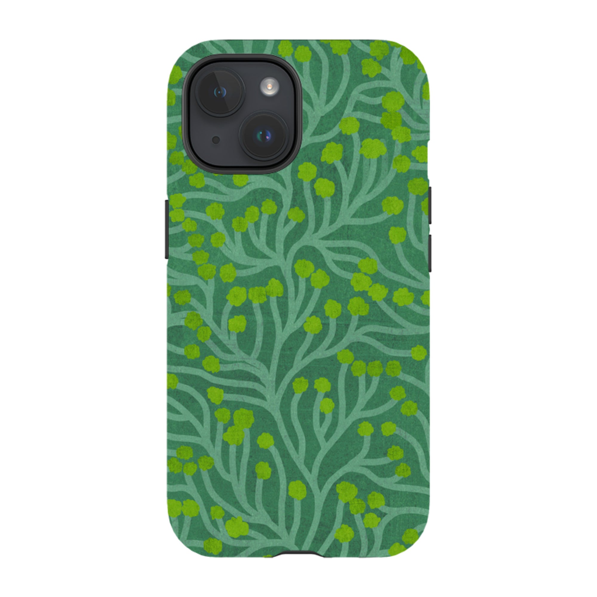 iPhone MagSafe Tough Case - Vine Green and Teal By Katherine Quinn