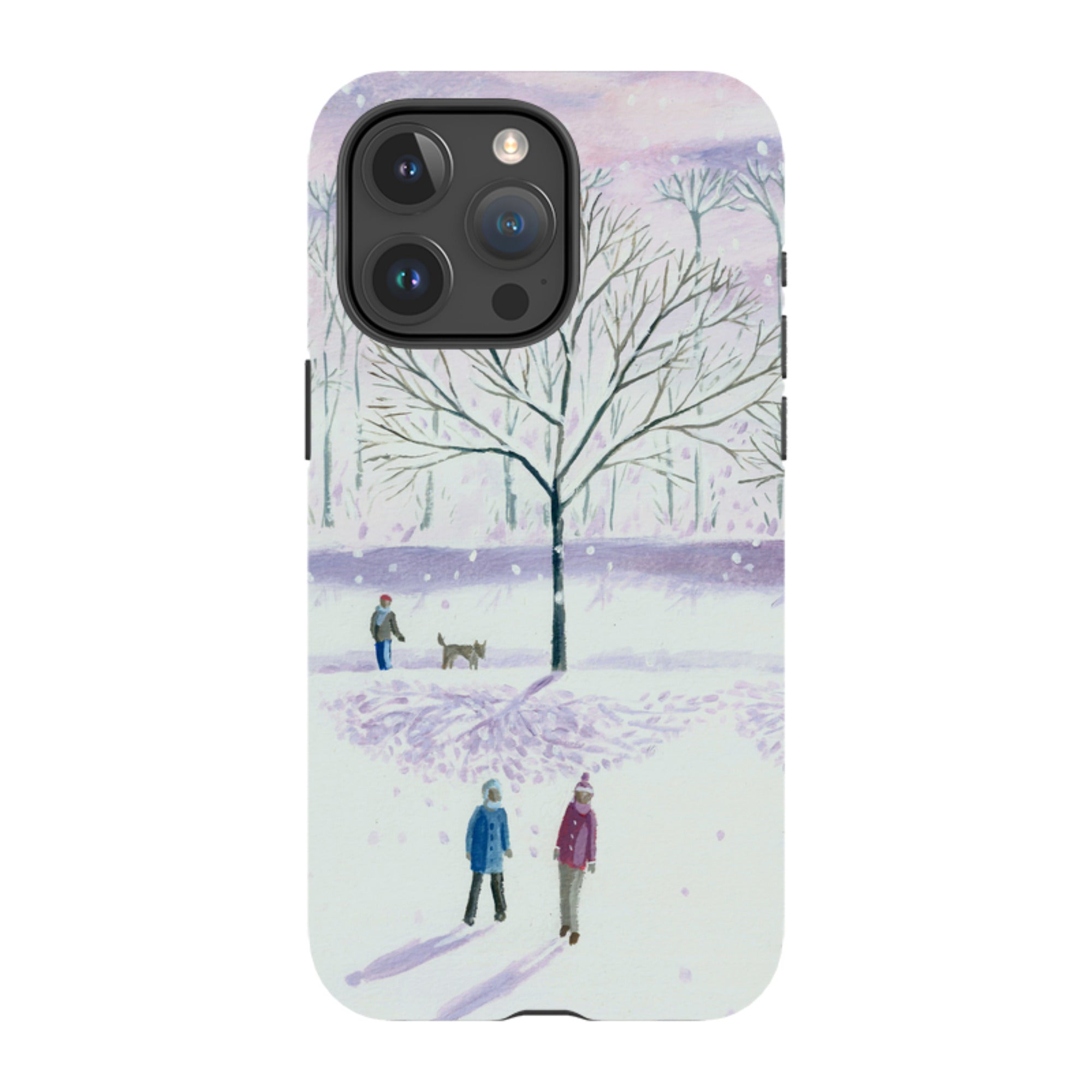 iPhone Tough Case - Xmas Park By Mary Stubberfield