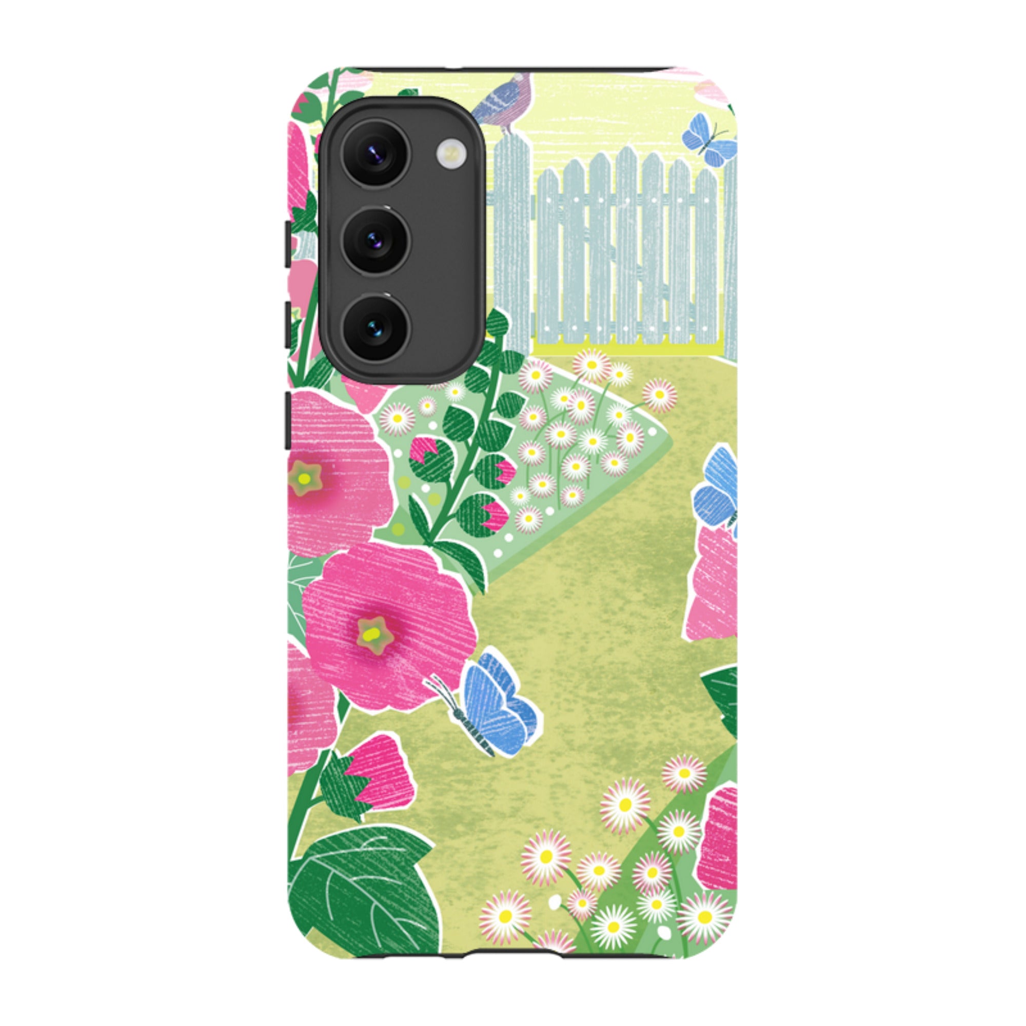 Samsung Tough Case - Hollyhocks By Liane Payne