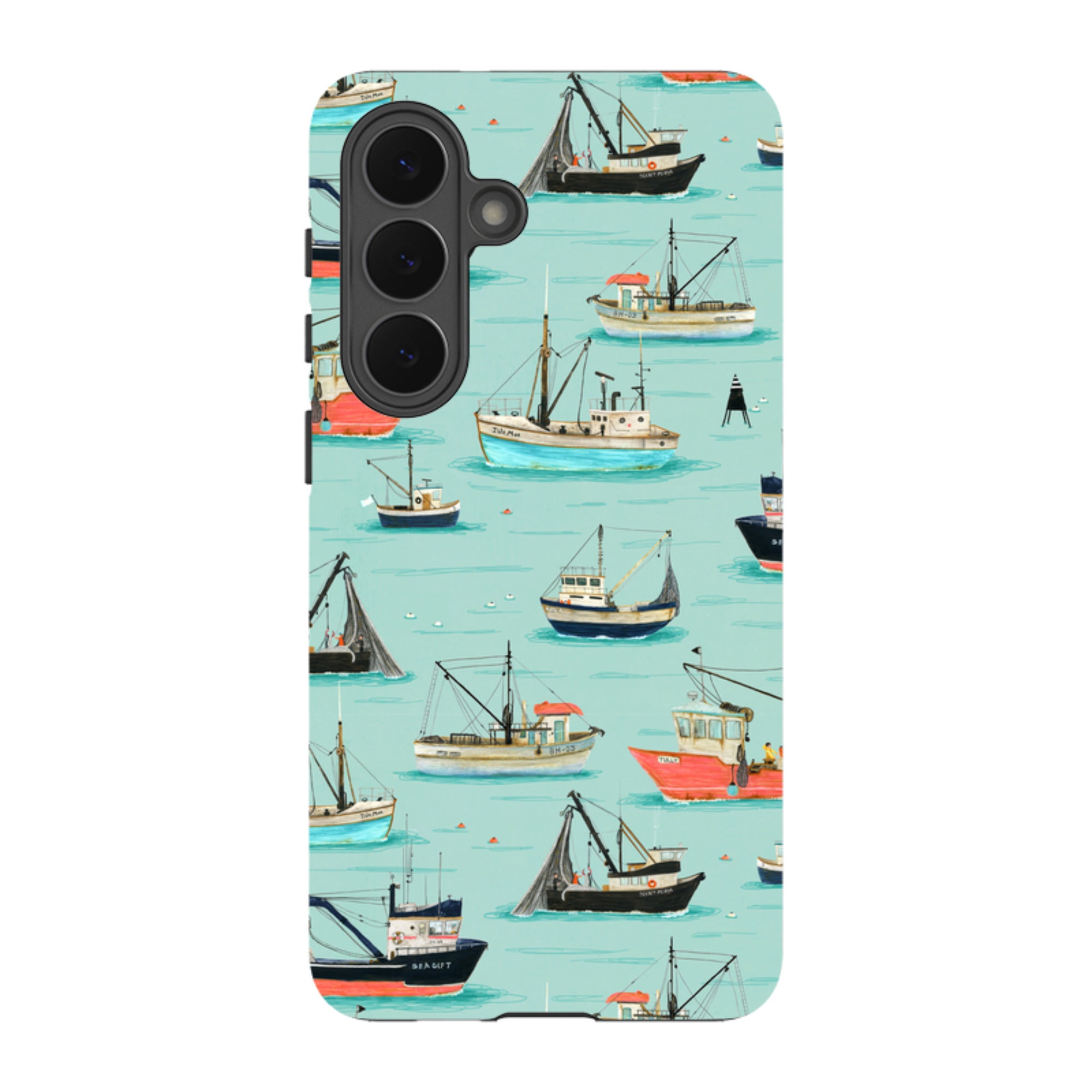 Samsung Tough Case - Fishing Boats By Katherine Quinn