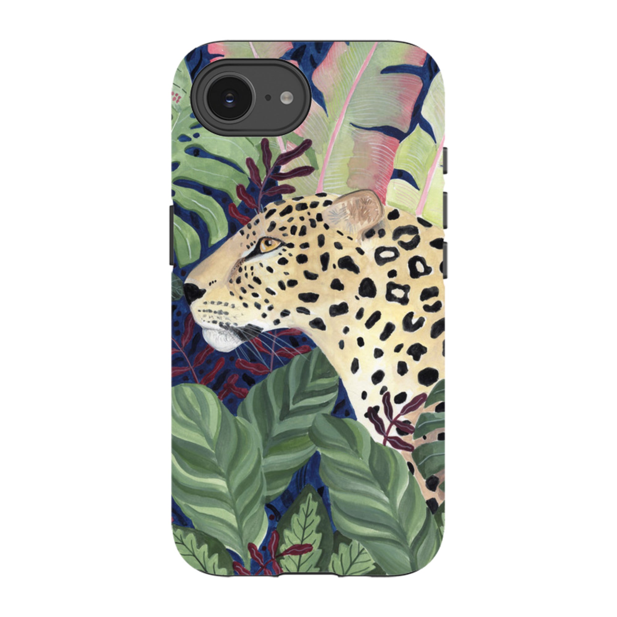iPhone Tough Case - Leopard In Leaves By Bex Parkin