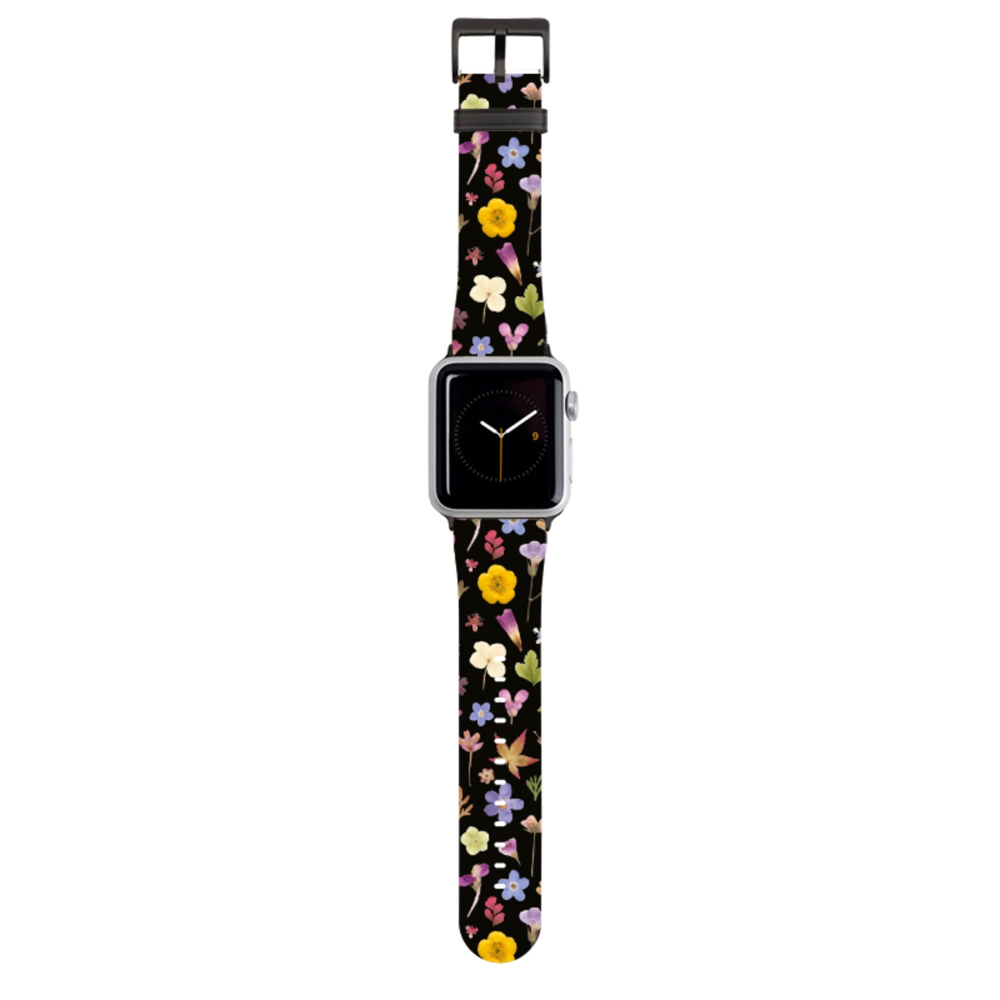 Dark Floral Apple Watch Strap By Helen Ahpornsiri
