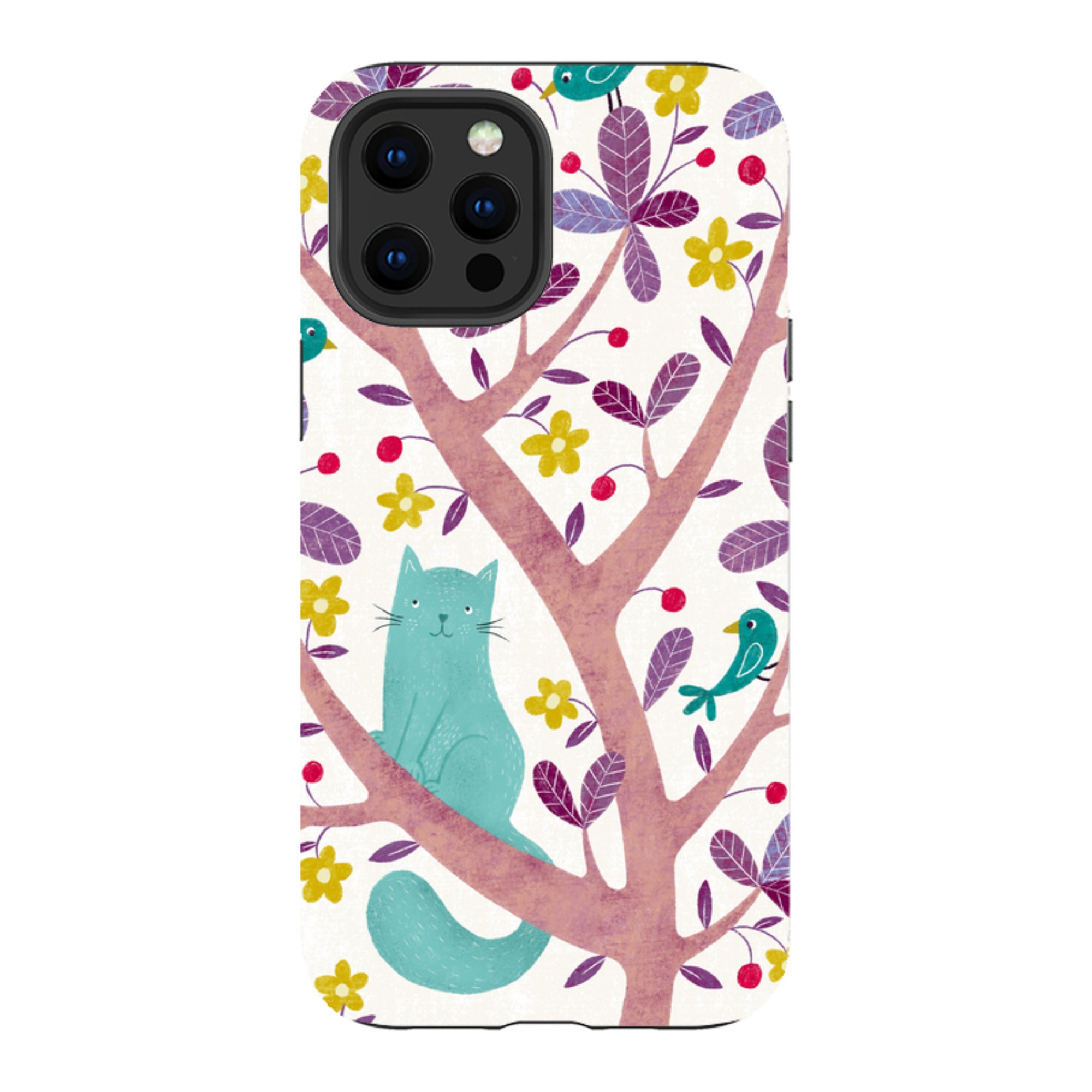iPhone Tough Case - Cat And Bird By Suzy Taylor