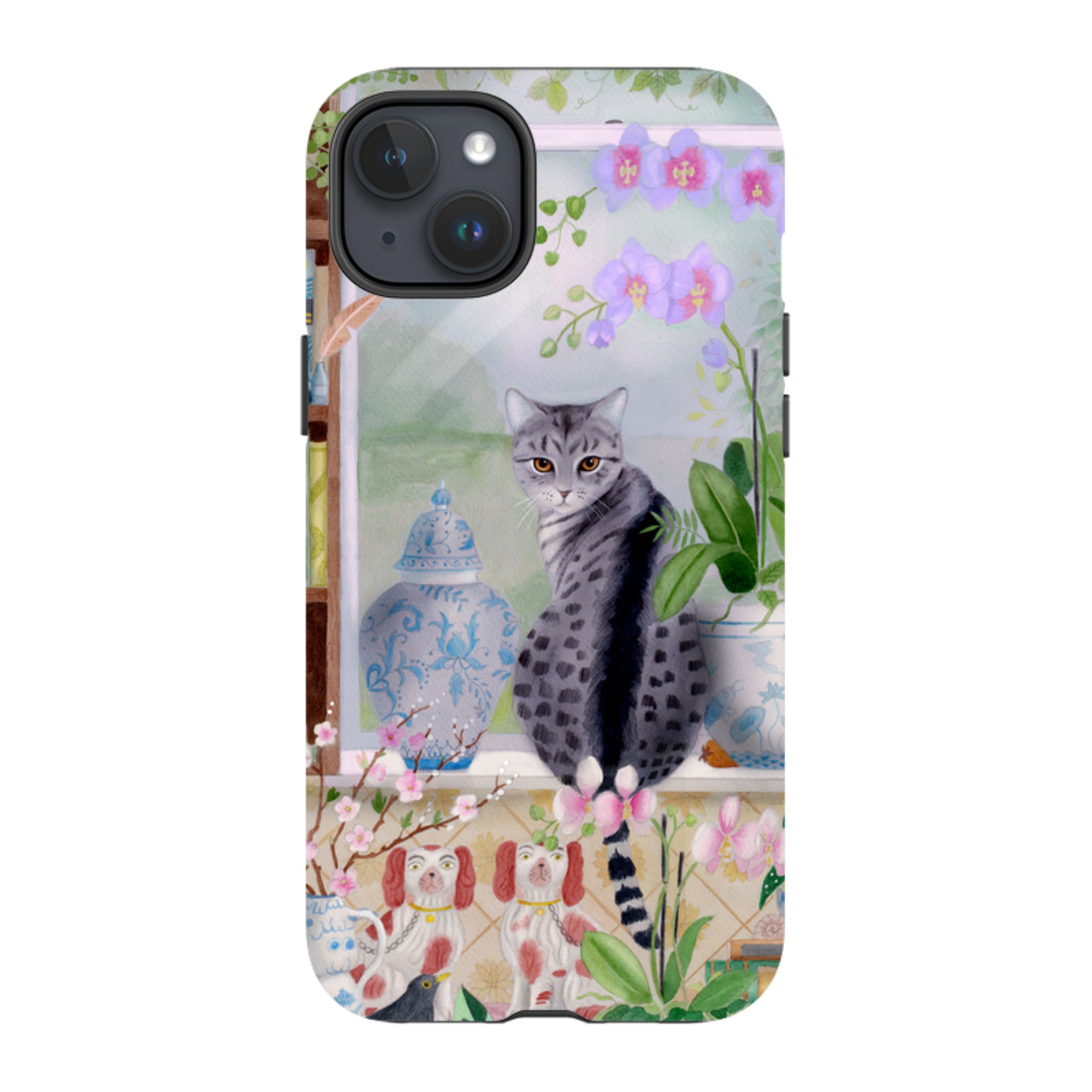 iPhone MagSafe Tough Case - Cat in Window By Bex Parkin