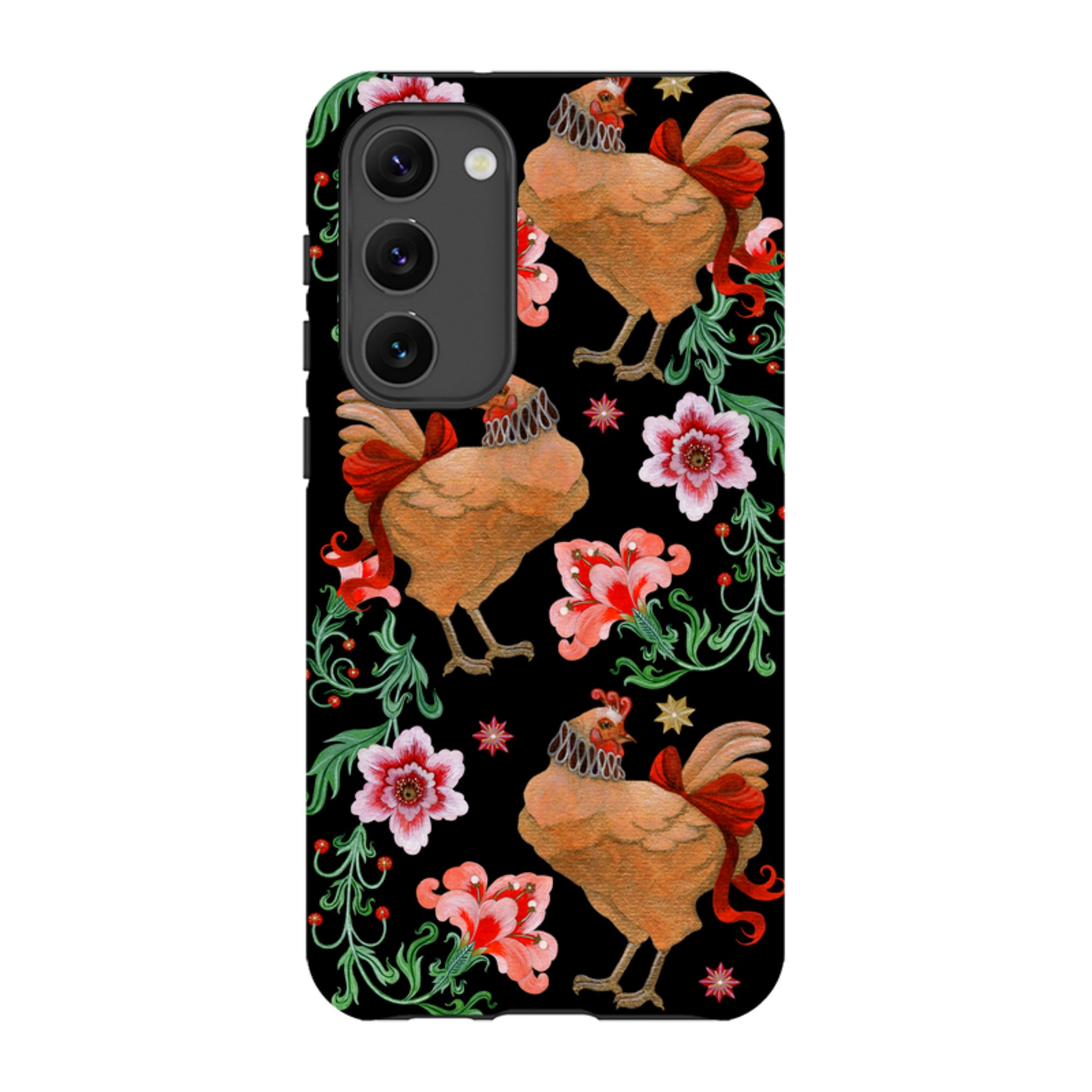 Samsung Tough  Case - Three French Hens By Maria Matos