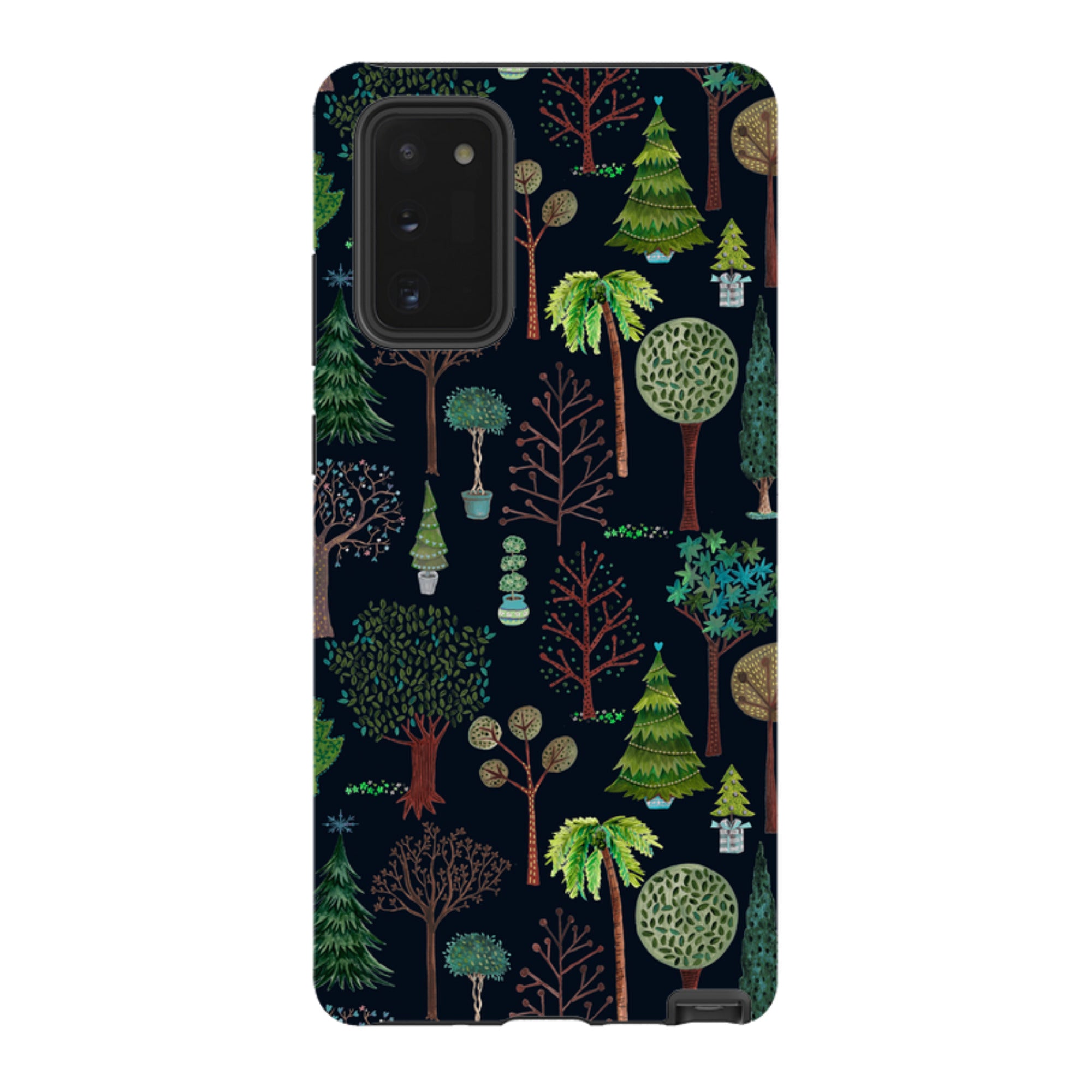 Samsung Tough Case - Xmas Trees Dark By Caroline Bonne Muller