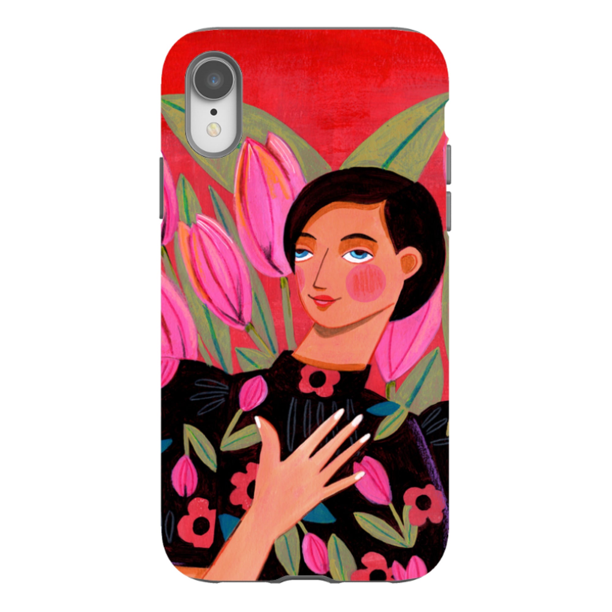 iPhone Tough Case - Tulip Woman By Caroline Bonne Muller