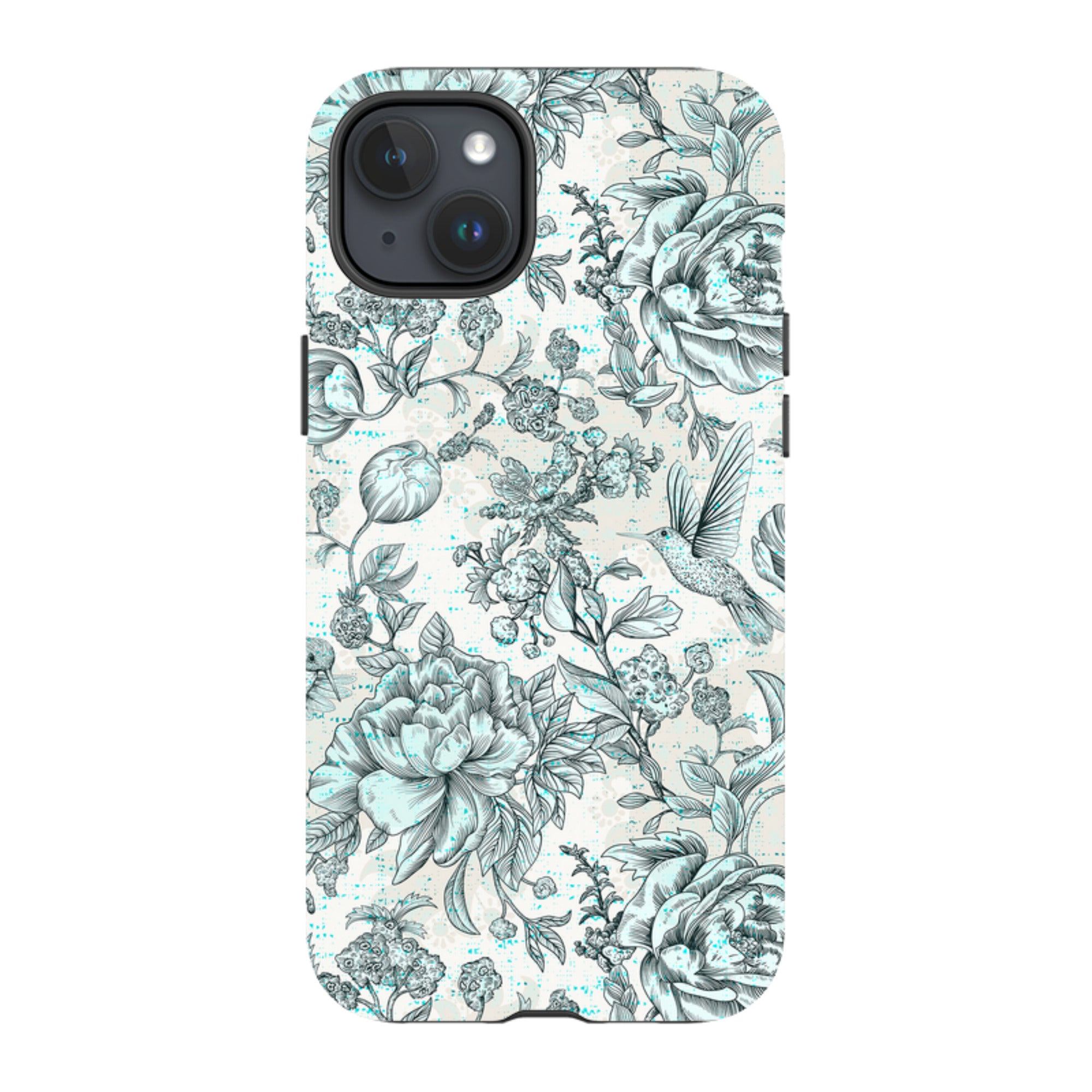 iPhone Tough Case - Blue Peonies