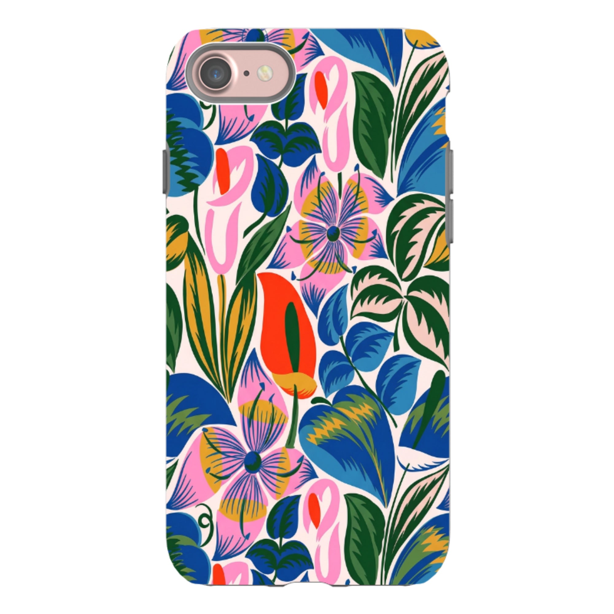 iPhone Tough Case - Retro Tropical Floral