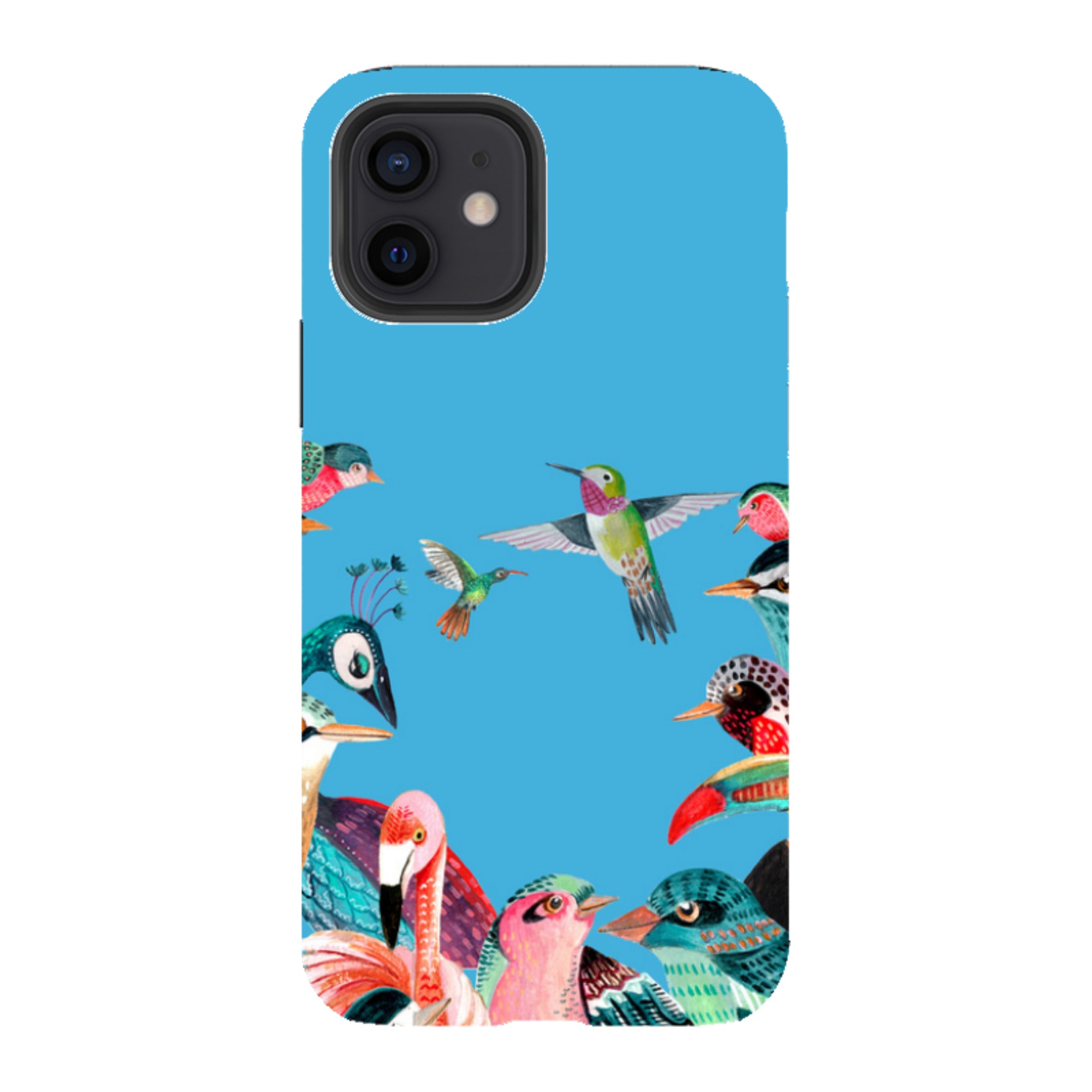 iPhone Tough Case - Blue Birds By Caroline Bonne Muller