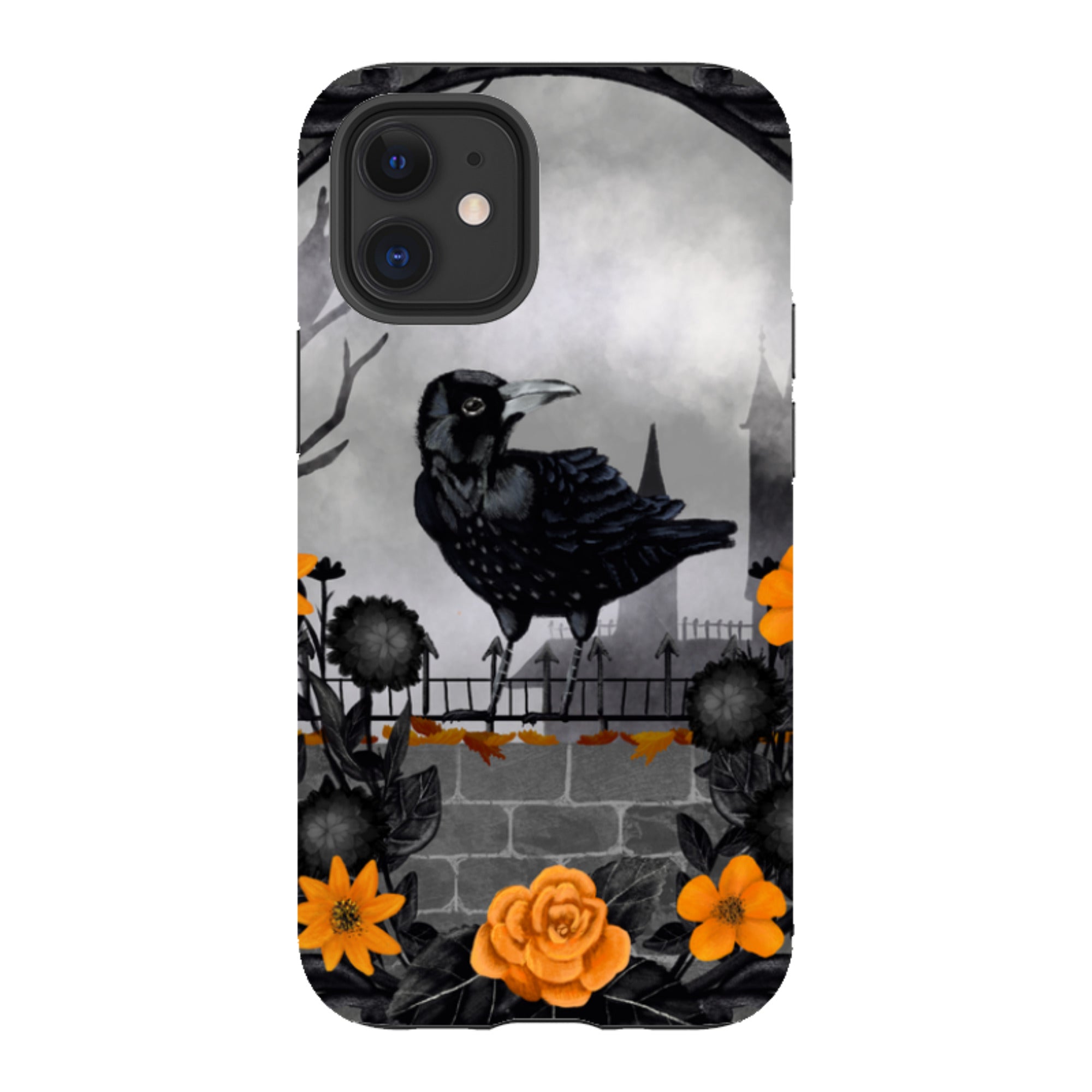 iPhone Tough Case - Gothic Crow By Abby Jacobs