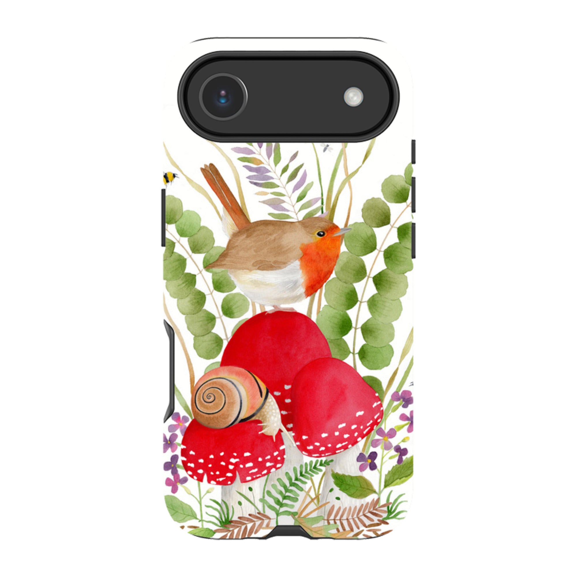 iPhone Tough Case - Robin And Snail By Bex Parkin