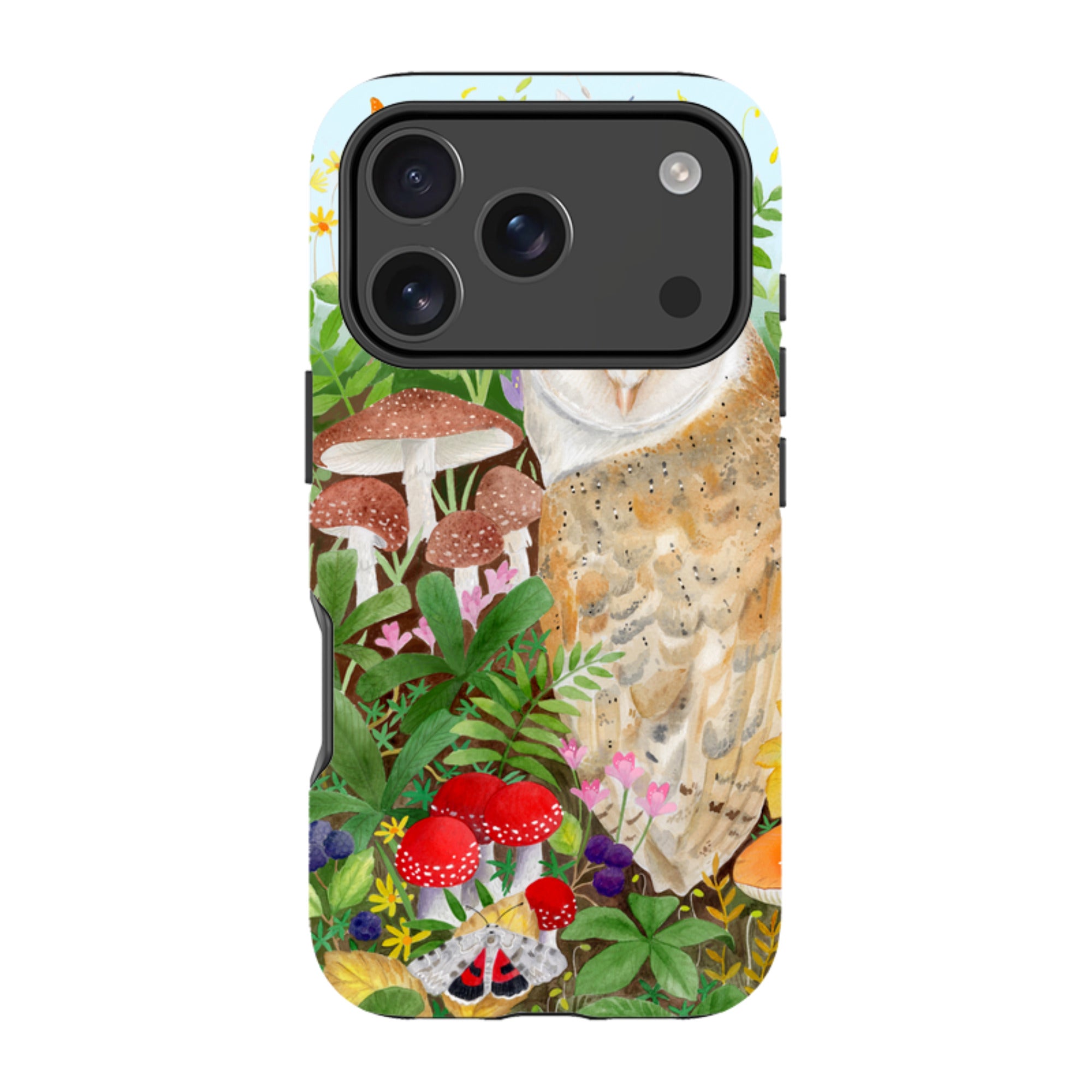 iPhone Tough Case - Owl Garden By Bex Parkin