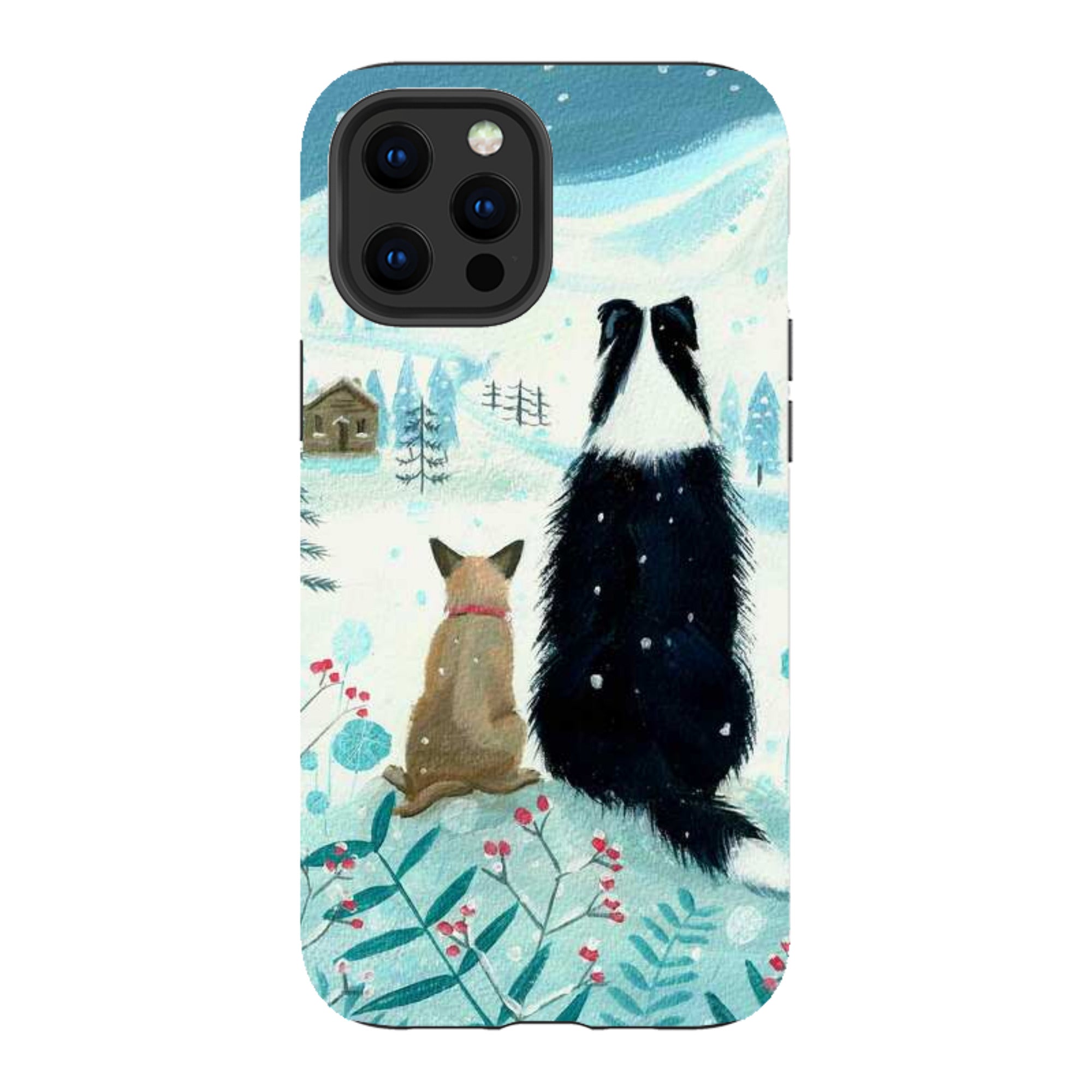 iPhone Tough Case - Dogs Xmas By Mary Stubberfield