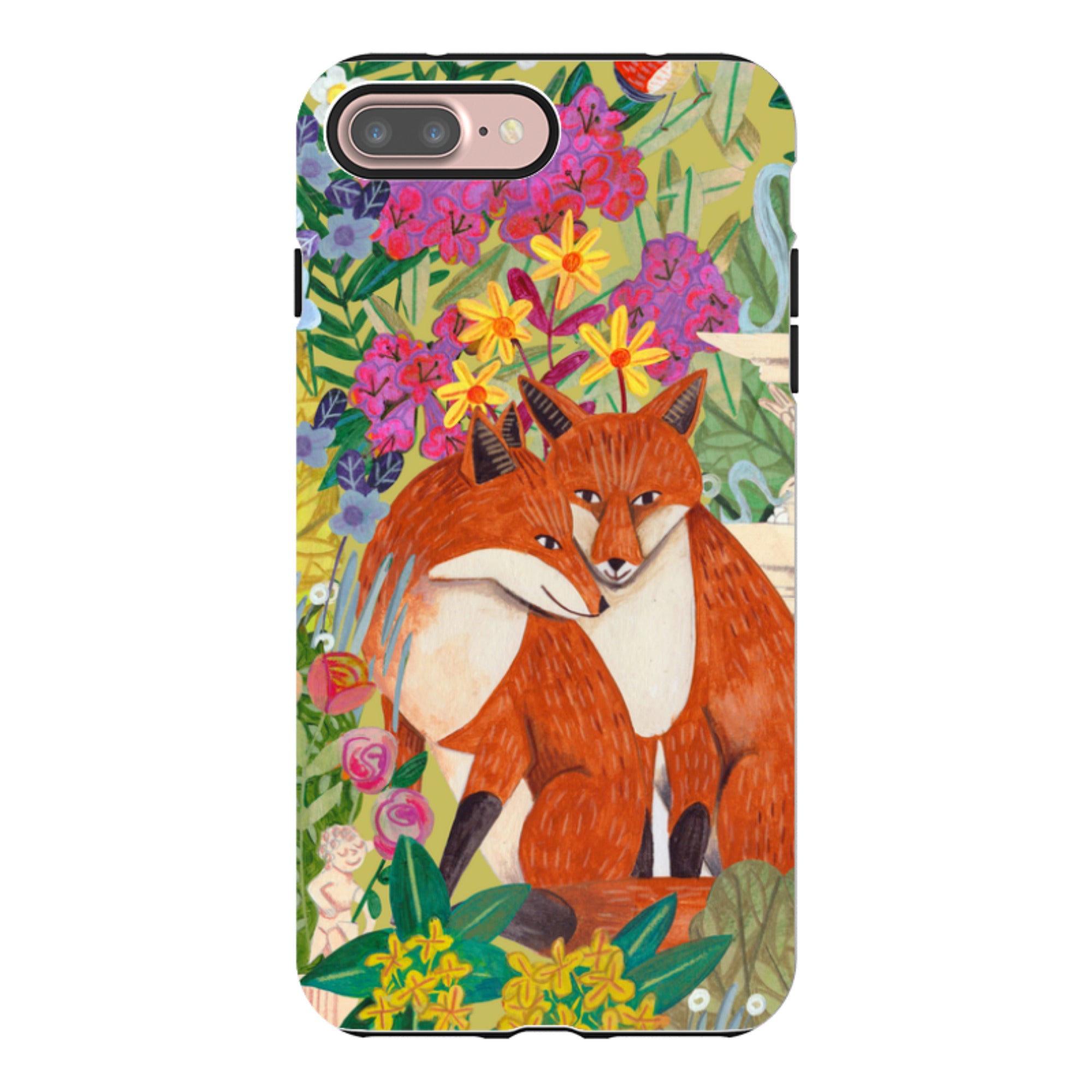 iPhone Tough Case - Foxes By Caroline Bonne Muller