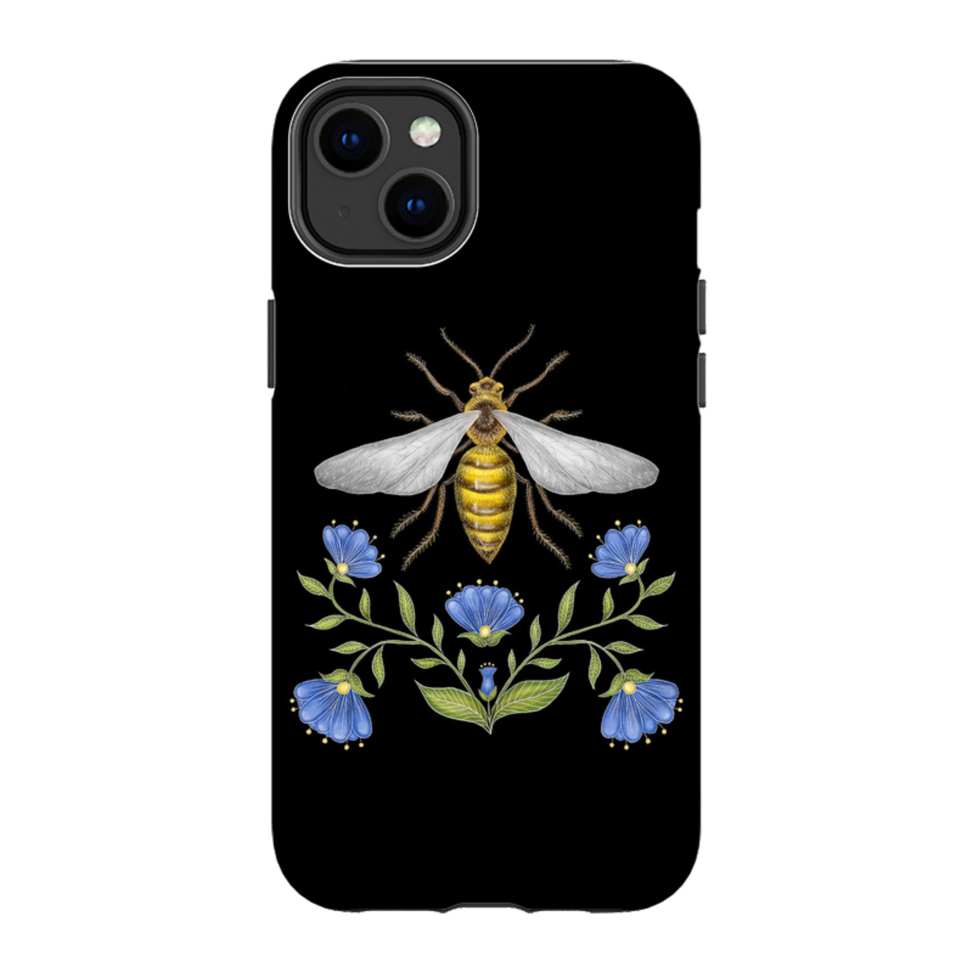 iPhone MagSafe Tough Case - Wings Of Freedom Black By Catherine Rowe