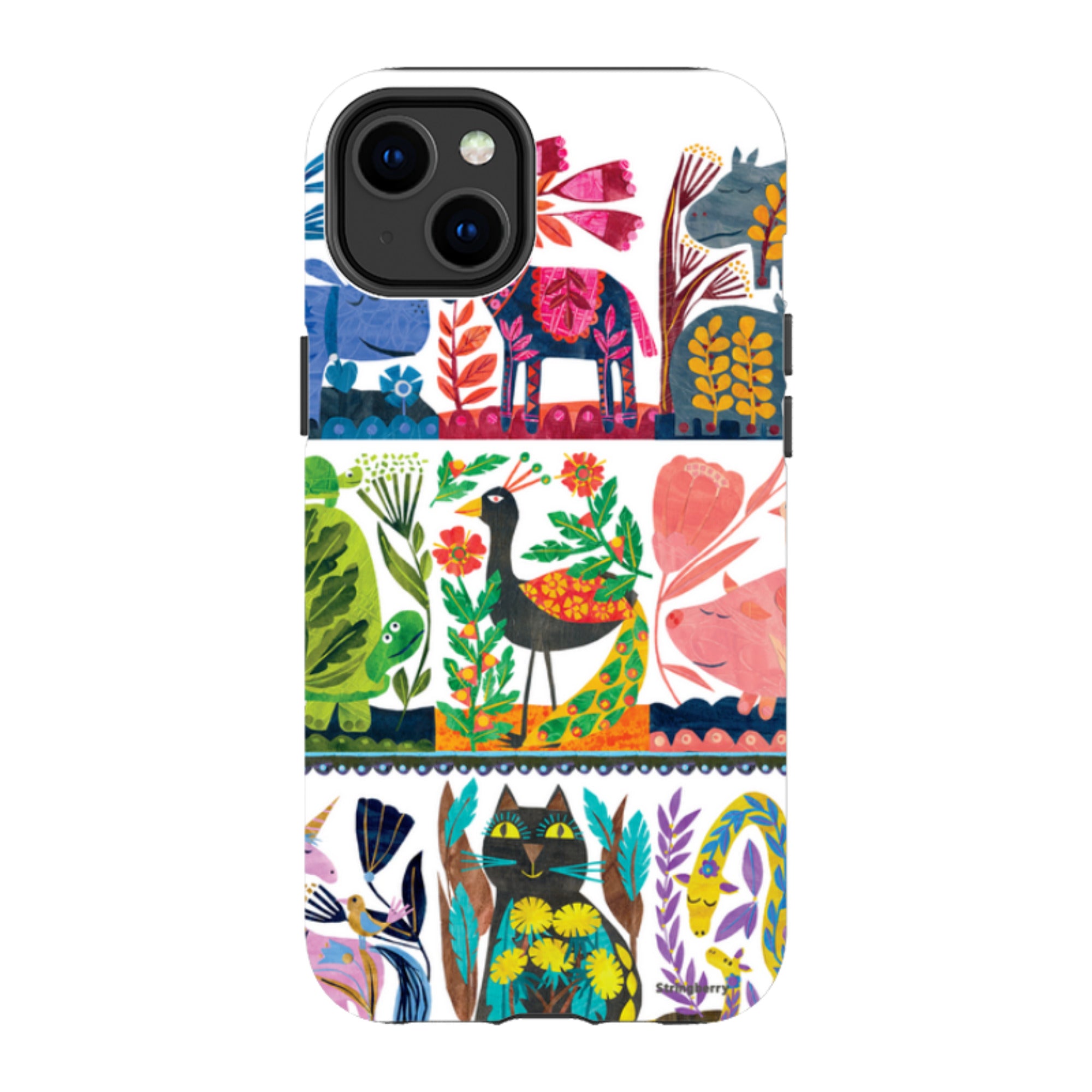iPhone MagSafe Tough Case - Folk Colour By Tracey English