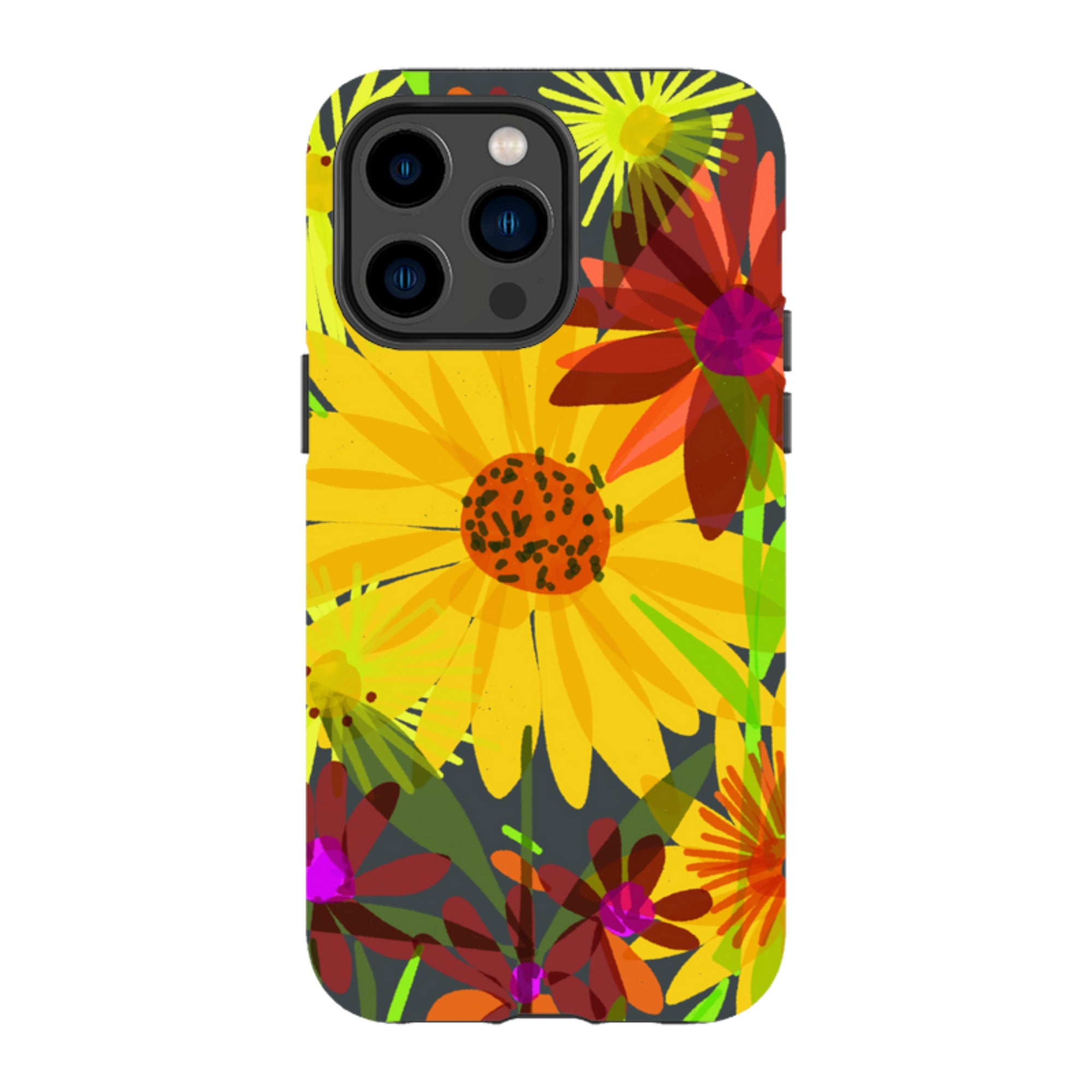 iPhone Tough Case - Sunflowers By Sarah Campbell