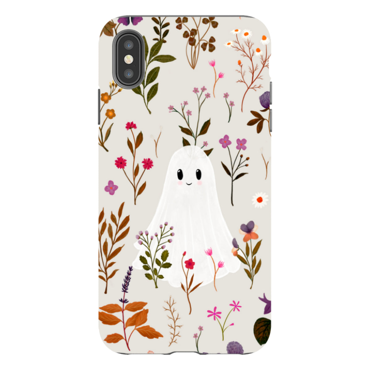 iPhone Tough Case - Ghost in the Garden - Stone Multi By Katherine Quinn