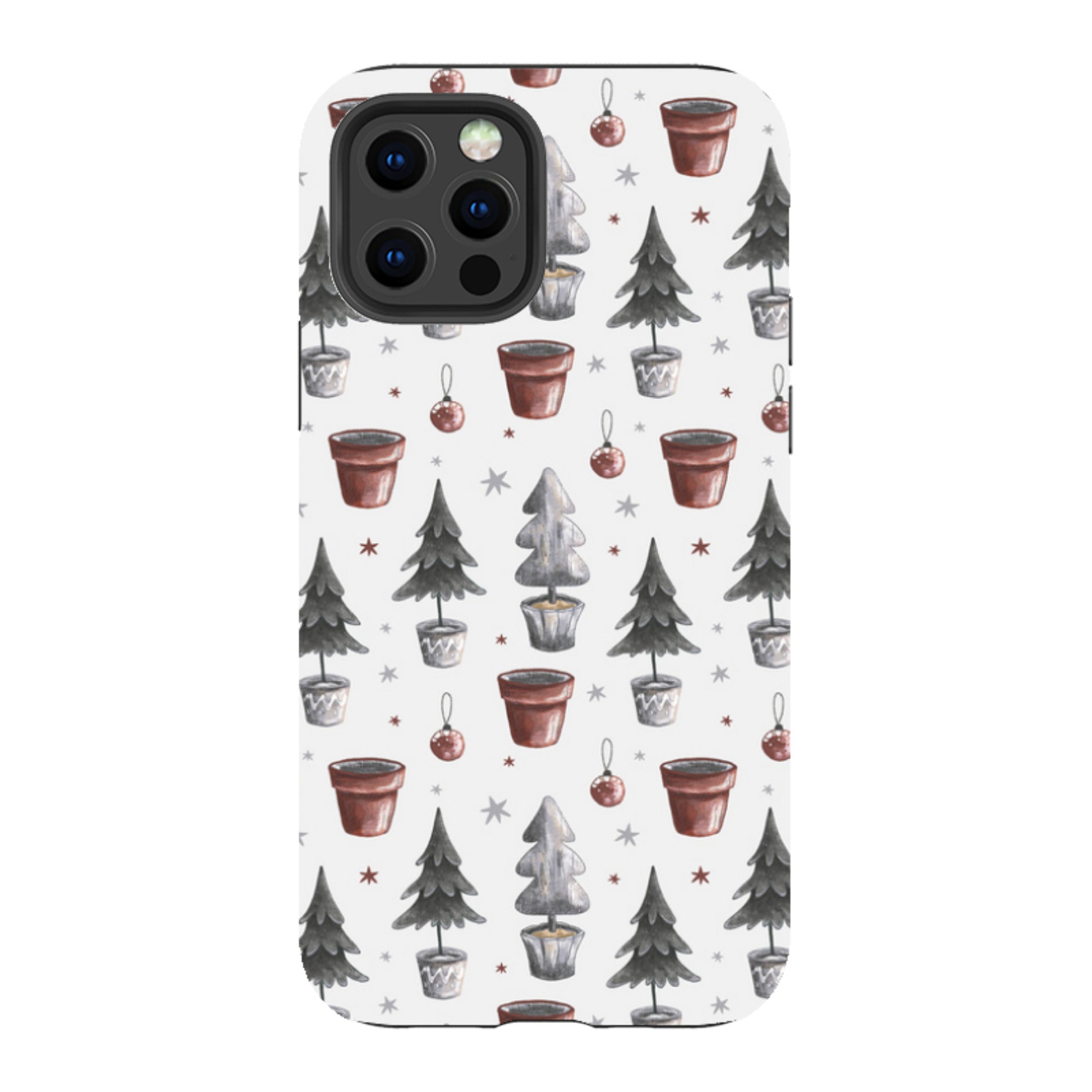 iPhone Tough Case - Xmas Tree Pattern