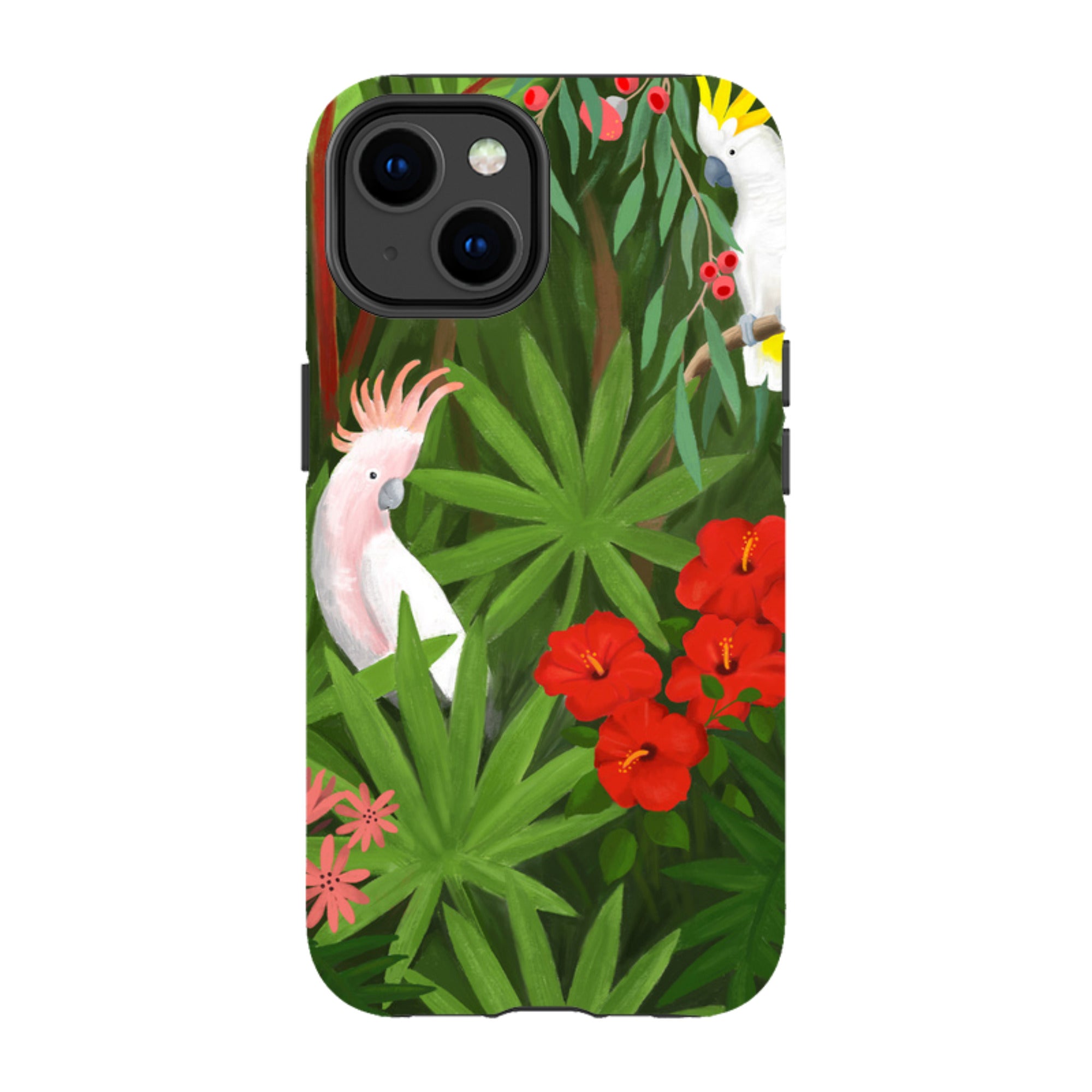 iPhone Tough Case - Cockatoo Jungle By Bex Parkin