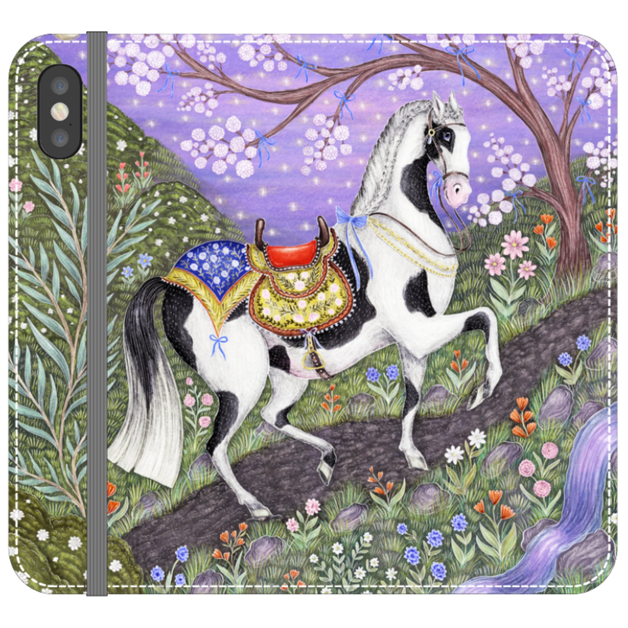 Sunset Steed Wallet Case By Catherine Rowe