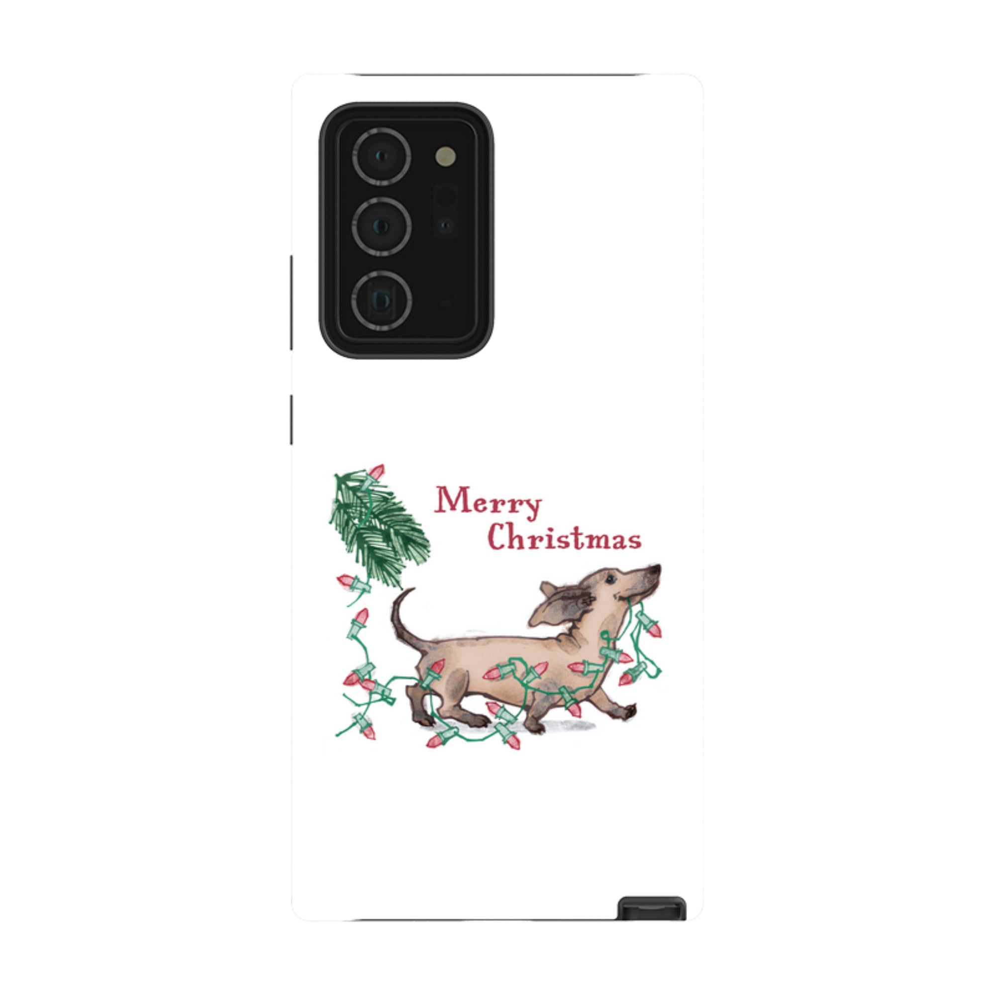 Samsung Tough Case - Christmas Dachshund By Liane Payne