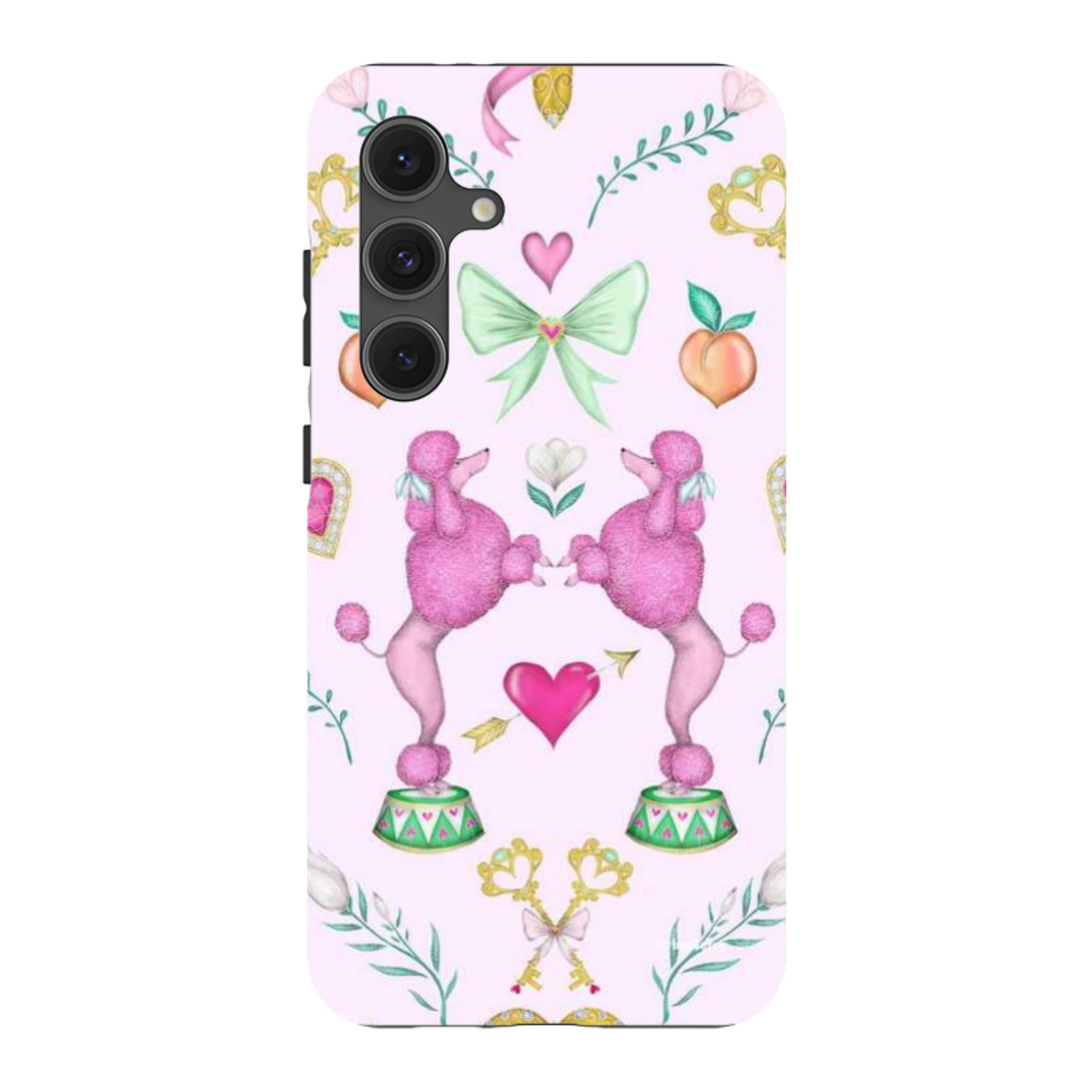 Samsung Tough Case - Pink Poodle Parlour Sugar By Catherine Rowe
