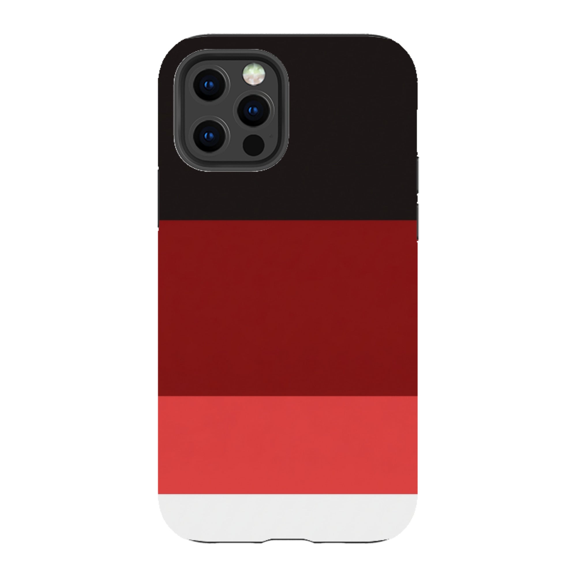 iPhone Tough Case - Crimson and Black Gradient
