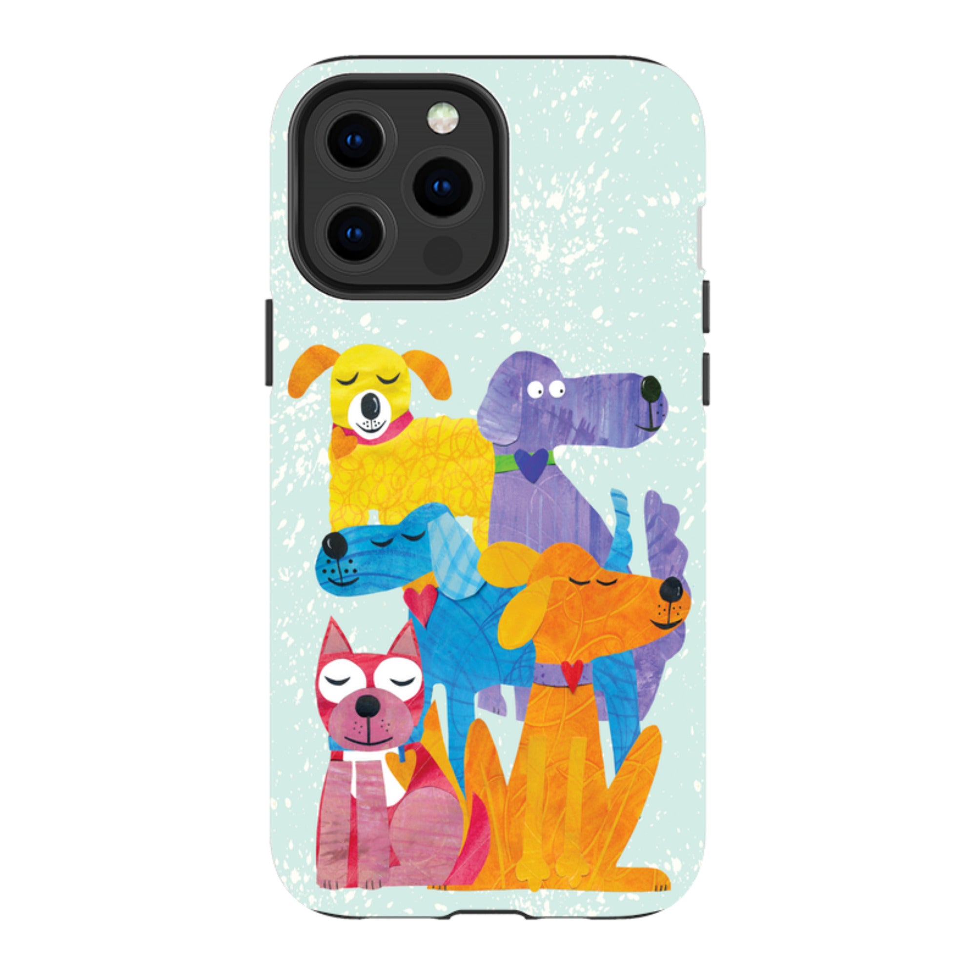 iPhone Tough Case - Patch Work Pups By Tracey English