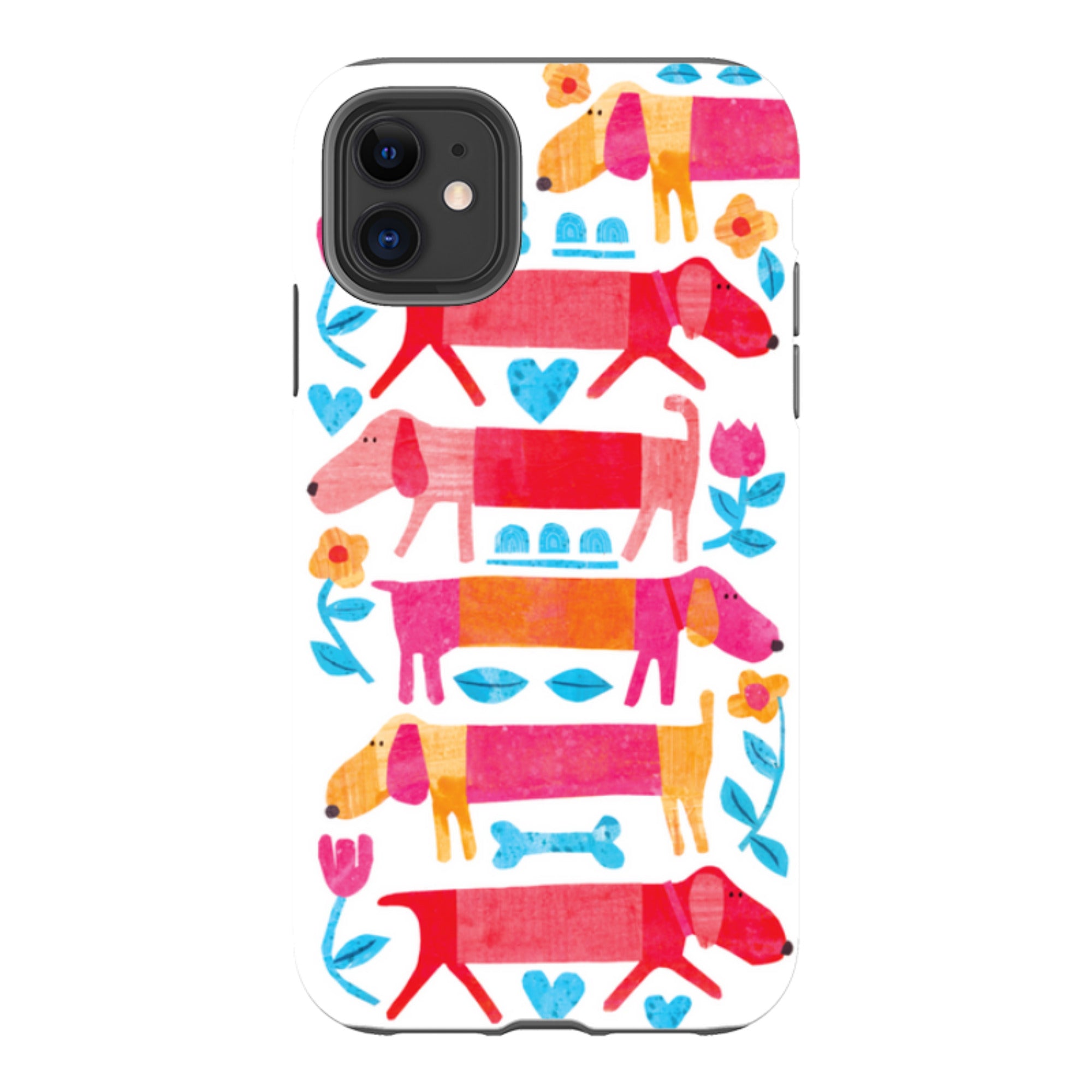 iPhone Tough Case - Sausage Dog By Tracey English