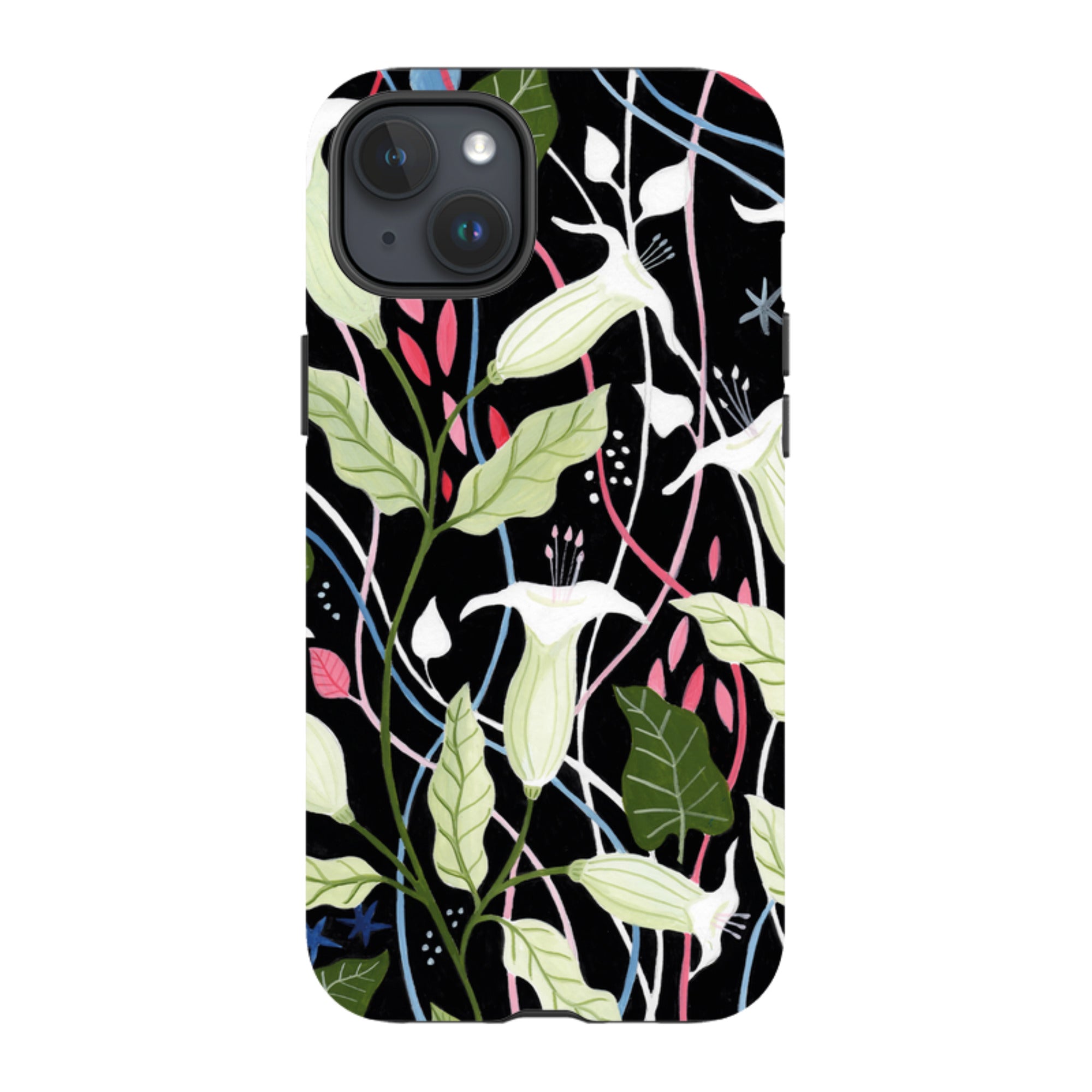iPhone Tough Case - Trumpet Flowers By Bex Parkin