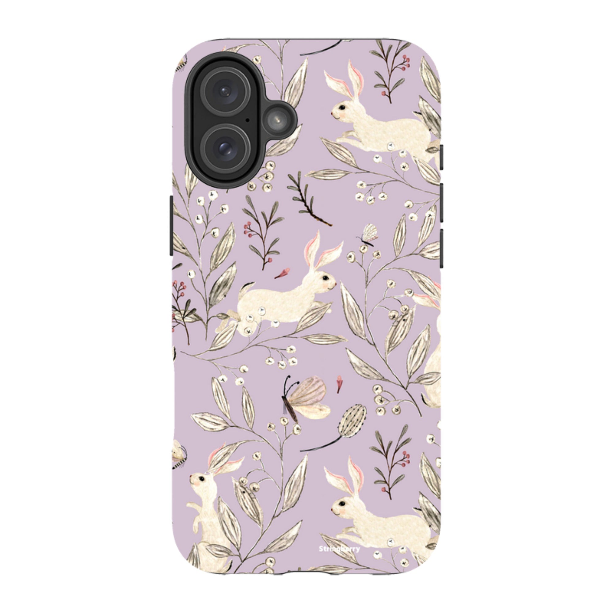 iPhone MagSafe Tough Case - Bunnies Mauve By Katherine Quinn