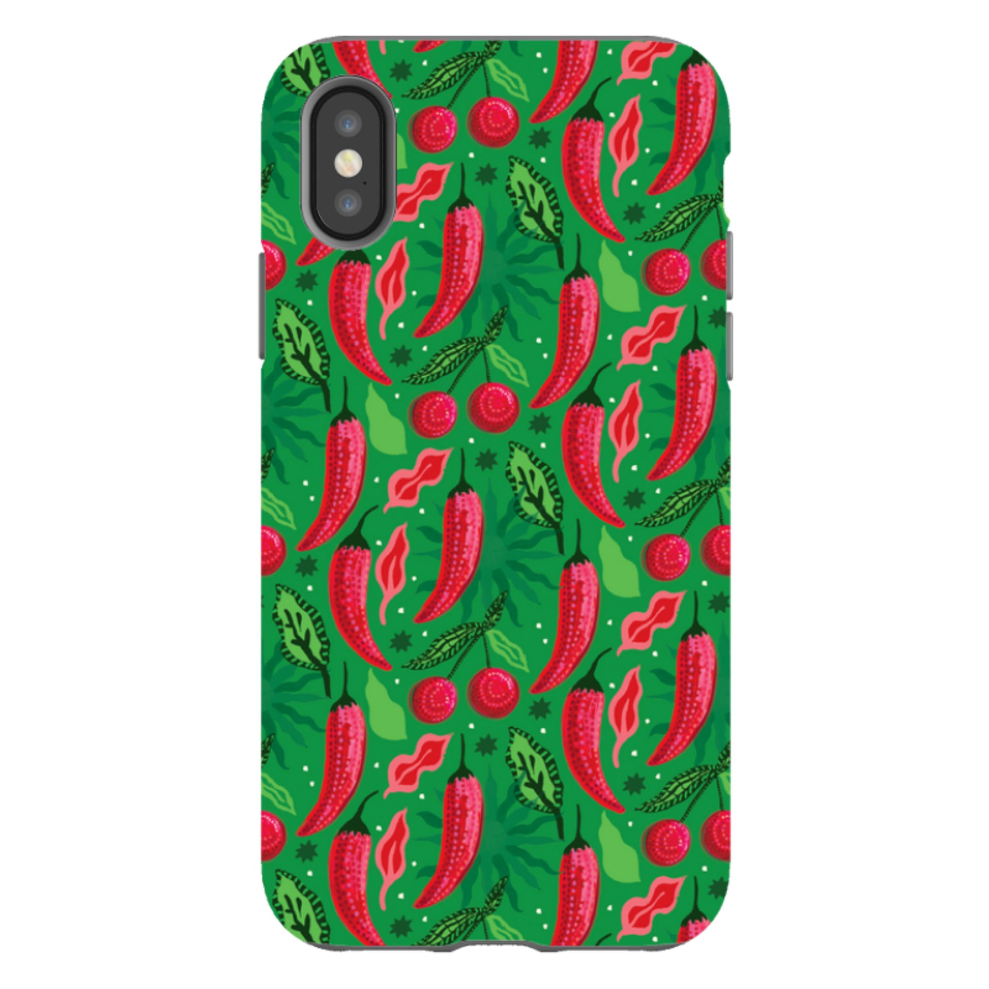 iPhone Tough Case - Chilli Cherry By Emma Frances Grant