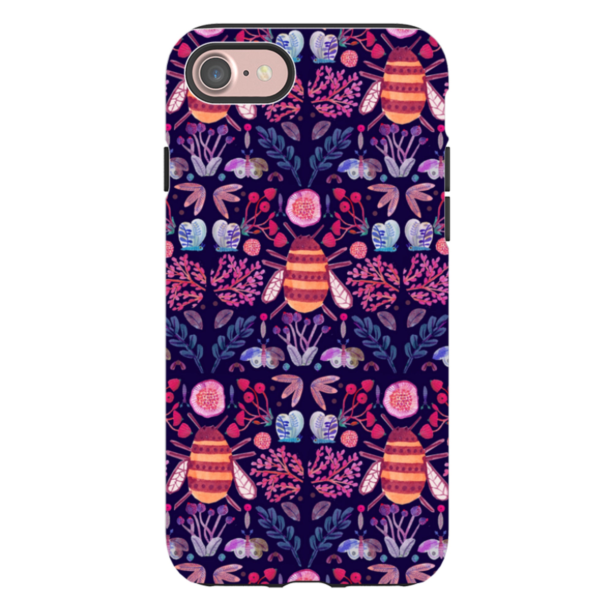 iPhone Tough Case - Botanics and Insects By Gabriela Larios
