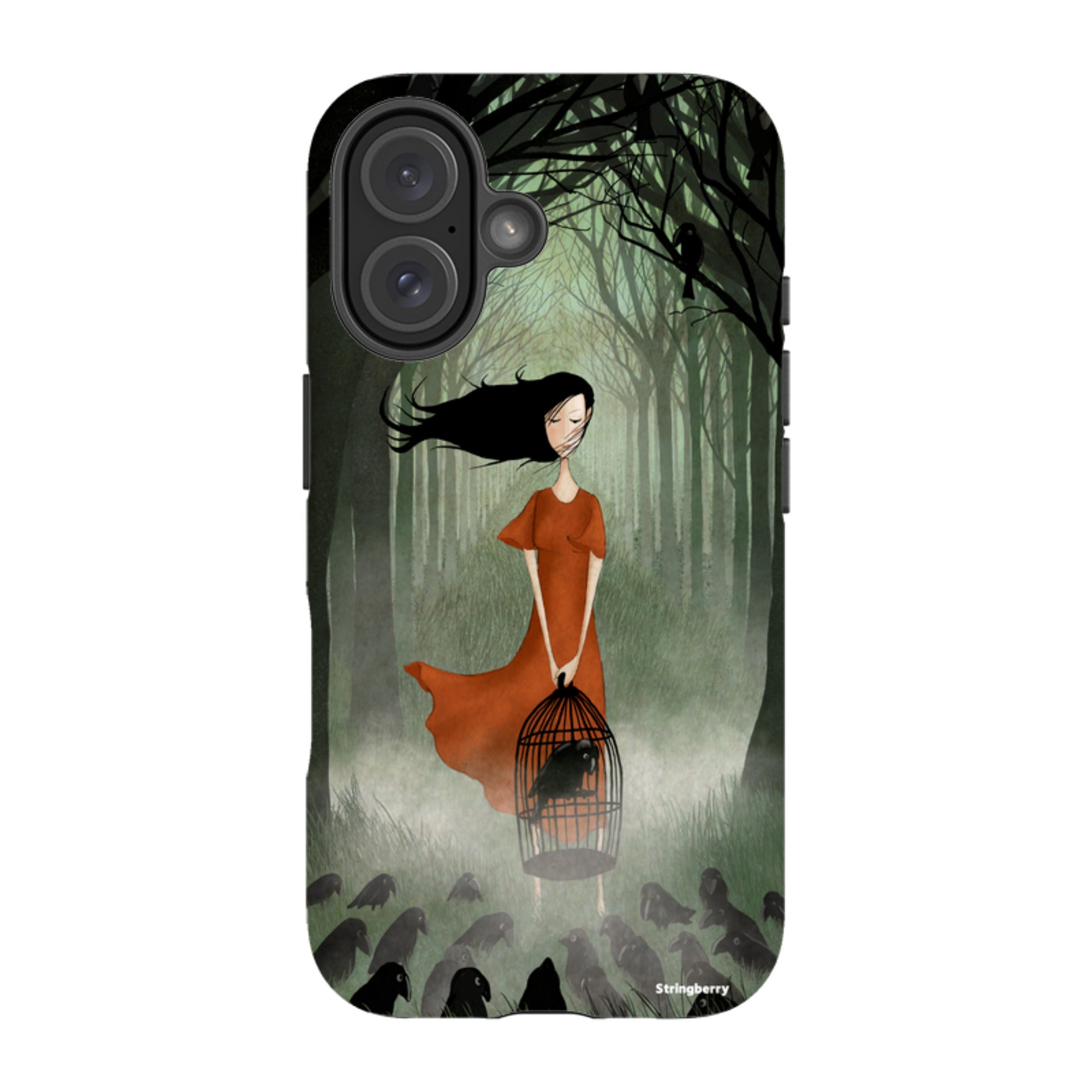 iPhone Tough Case - The Raven Girl By Maja Lindberg
