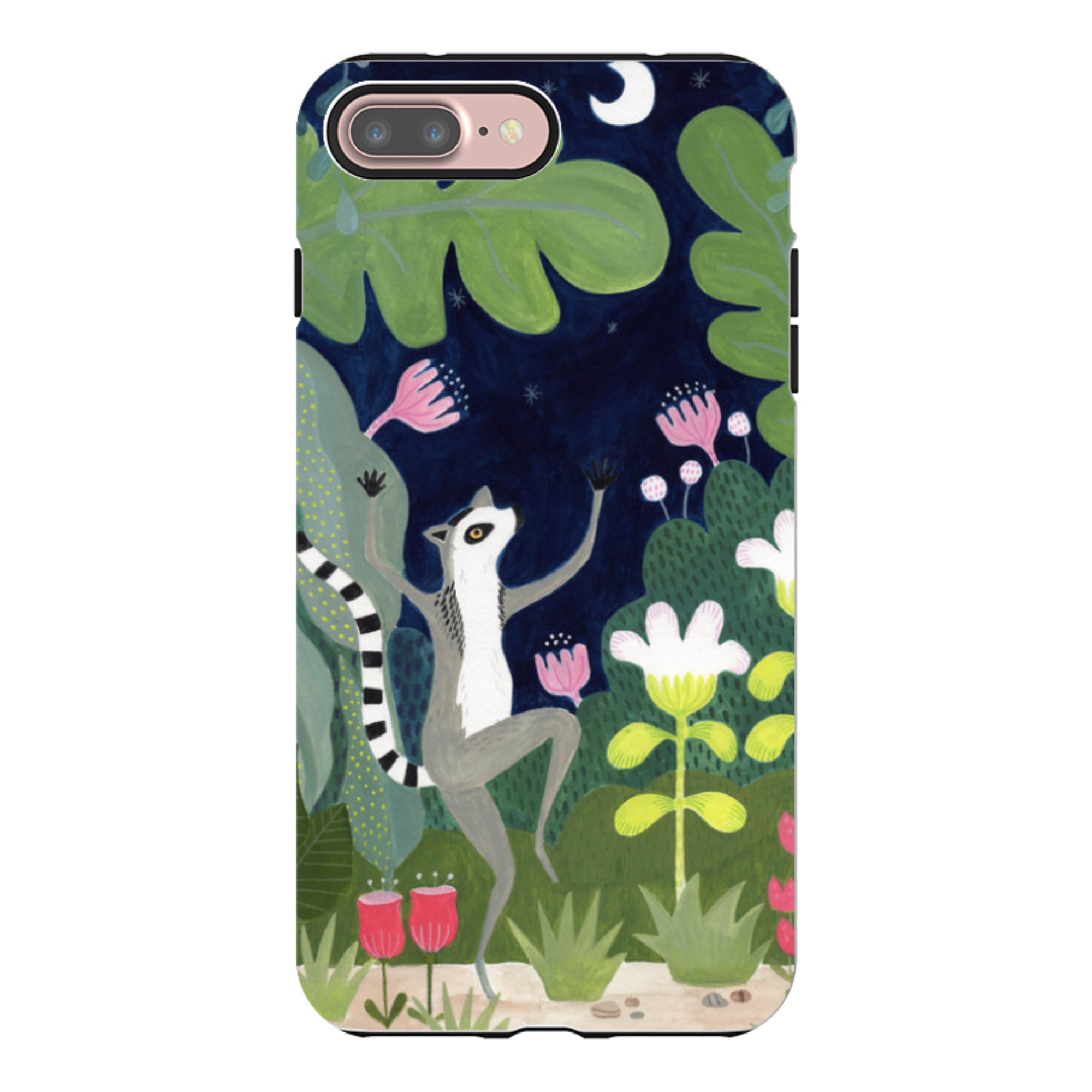 iPhone Tough Case - Dancing Lemur By Bex Parkin