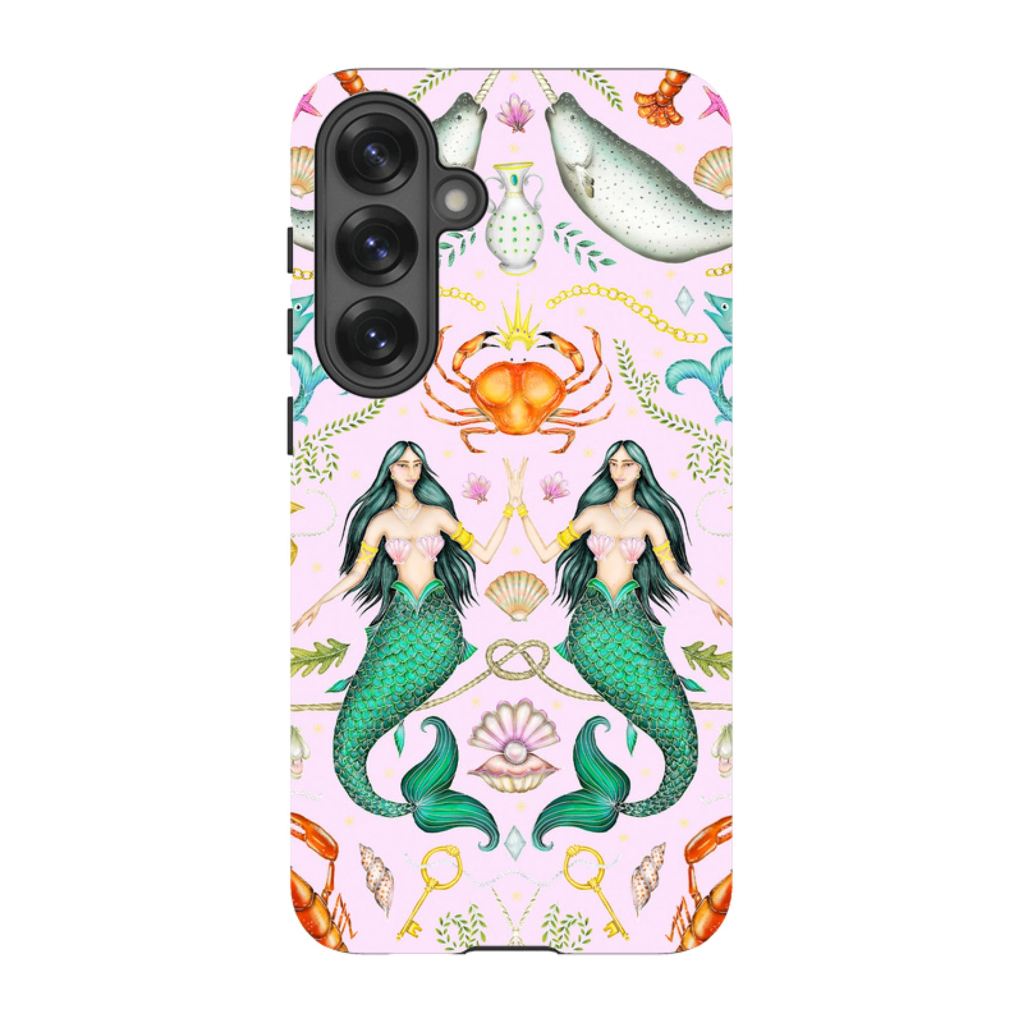 Samsung Tough Case - Tritons Treasure Pink By Catherine Rowe