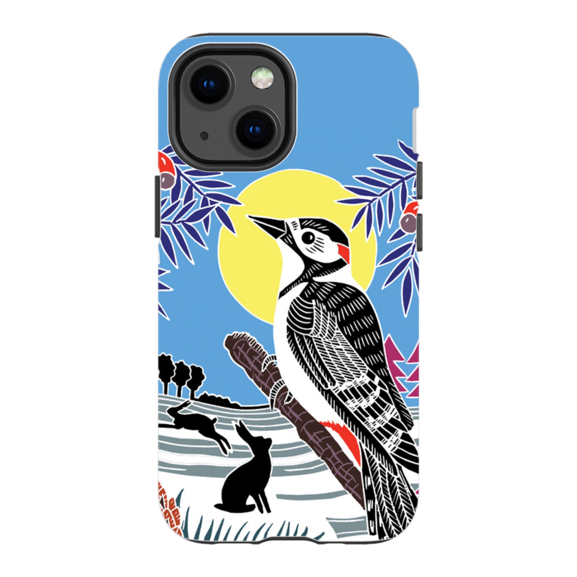 iPhone Tough Case - Woodpecker Yellow By Kate Heiss