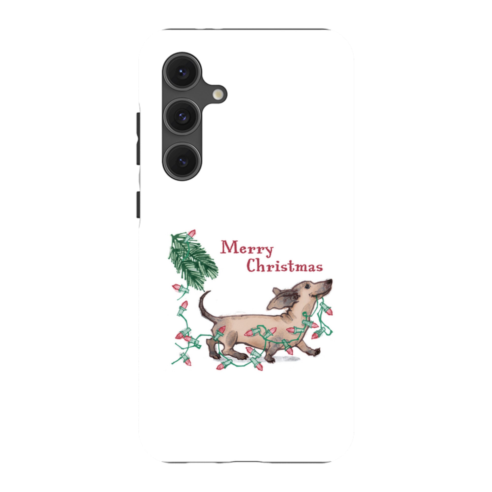 Samsung Tough Case - Christmas Dachshund By Liane Payne