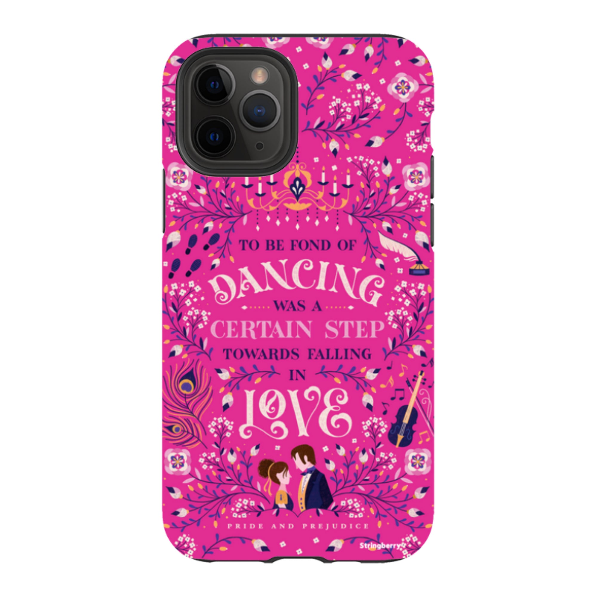 iPhone Tough Case - Pride And Prejudice Pink By Jenny Zemanek