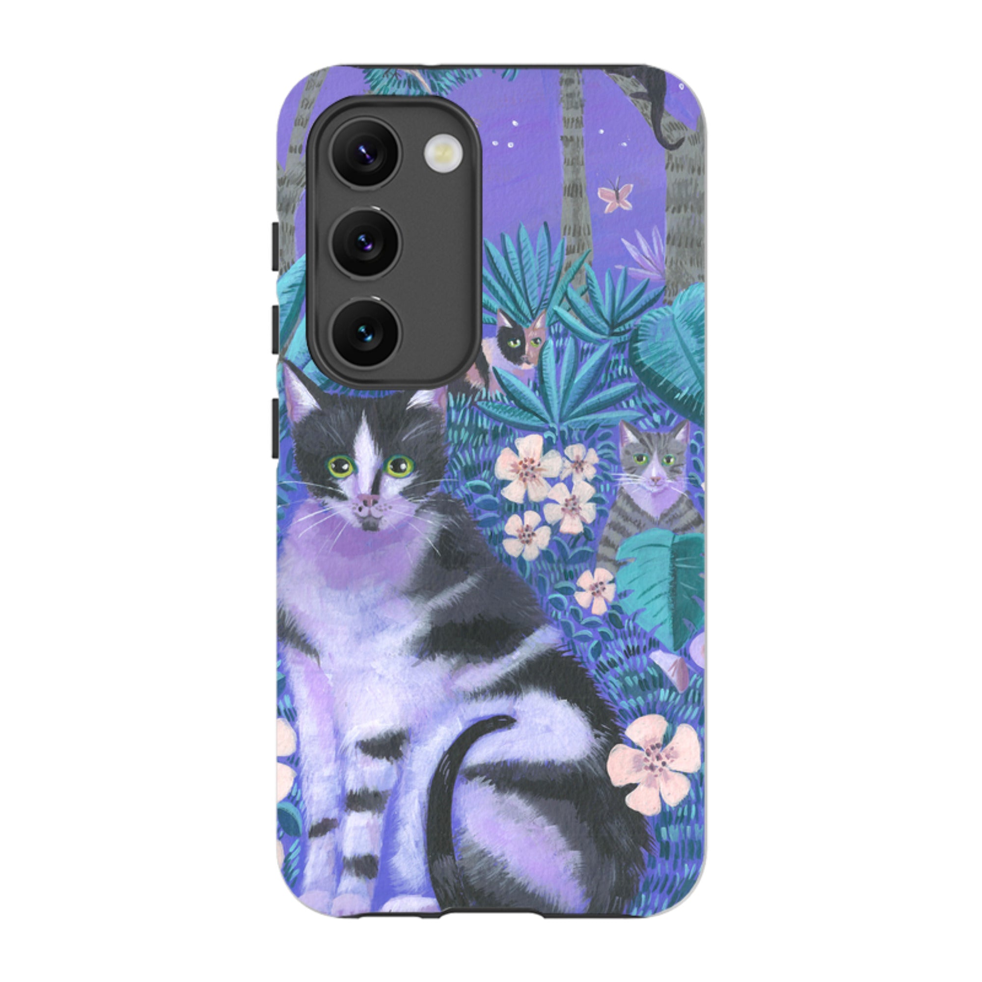Samsung Tough Case - Night Cats 2 By Mary Stubberfield