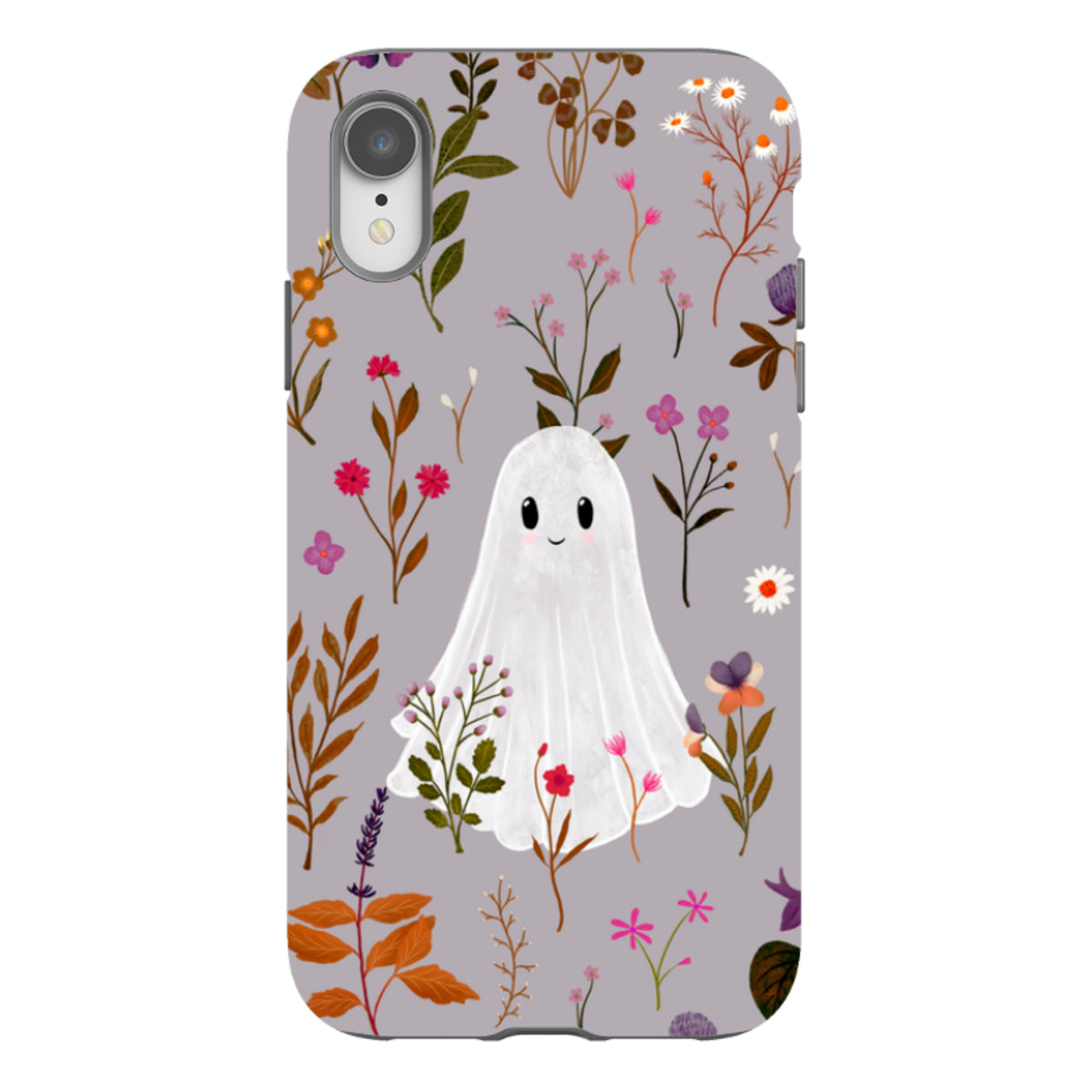 iPhone Tough Case - Ghost in the Garden - Mauve Multi By Katherine Quinn