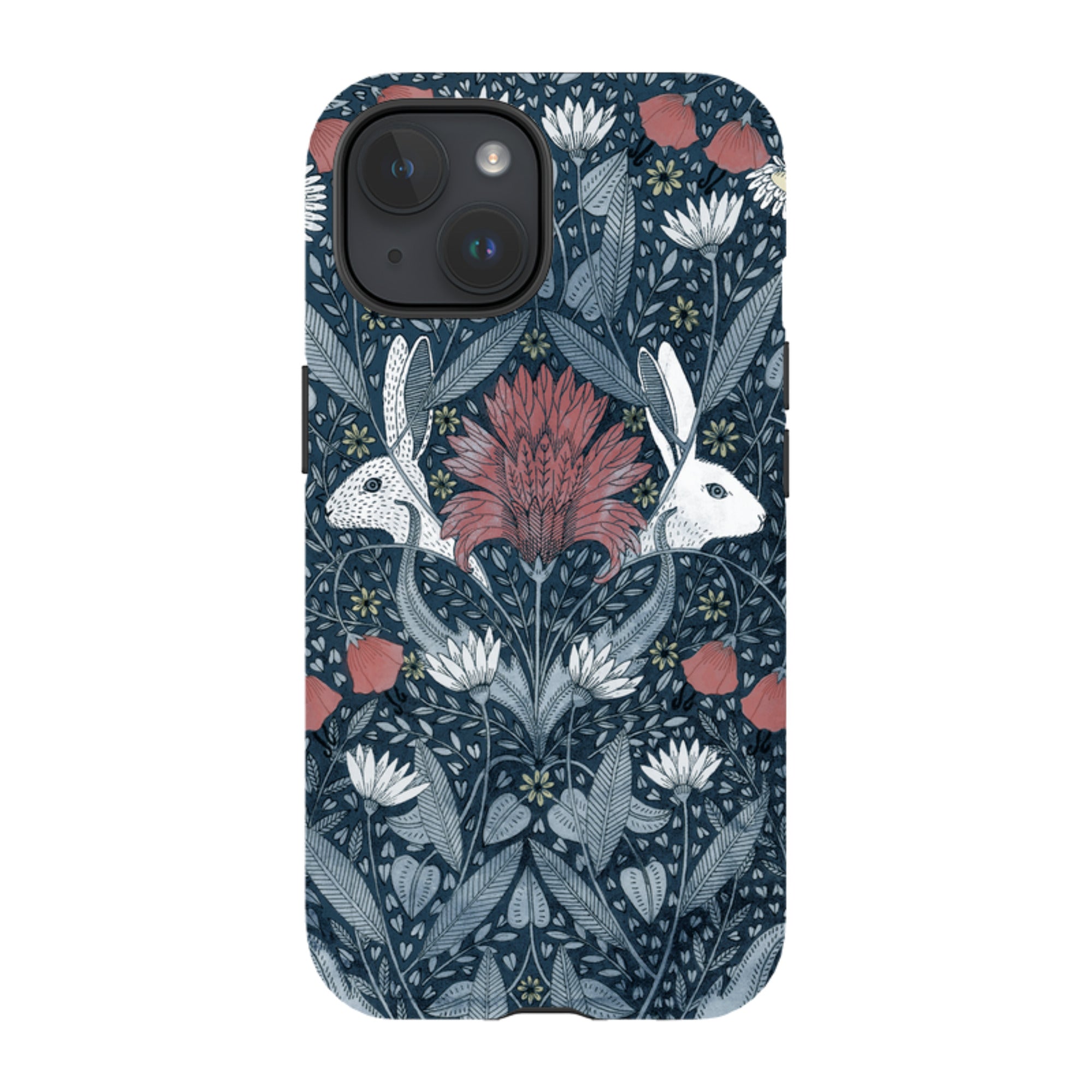 iPhone Tough Case - Two Rabbits By Maria Matos